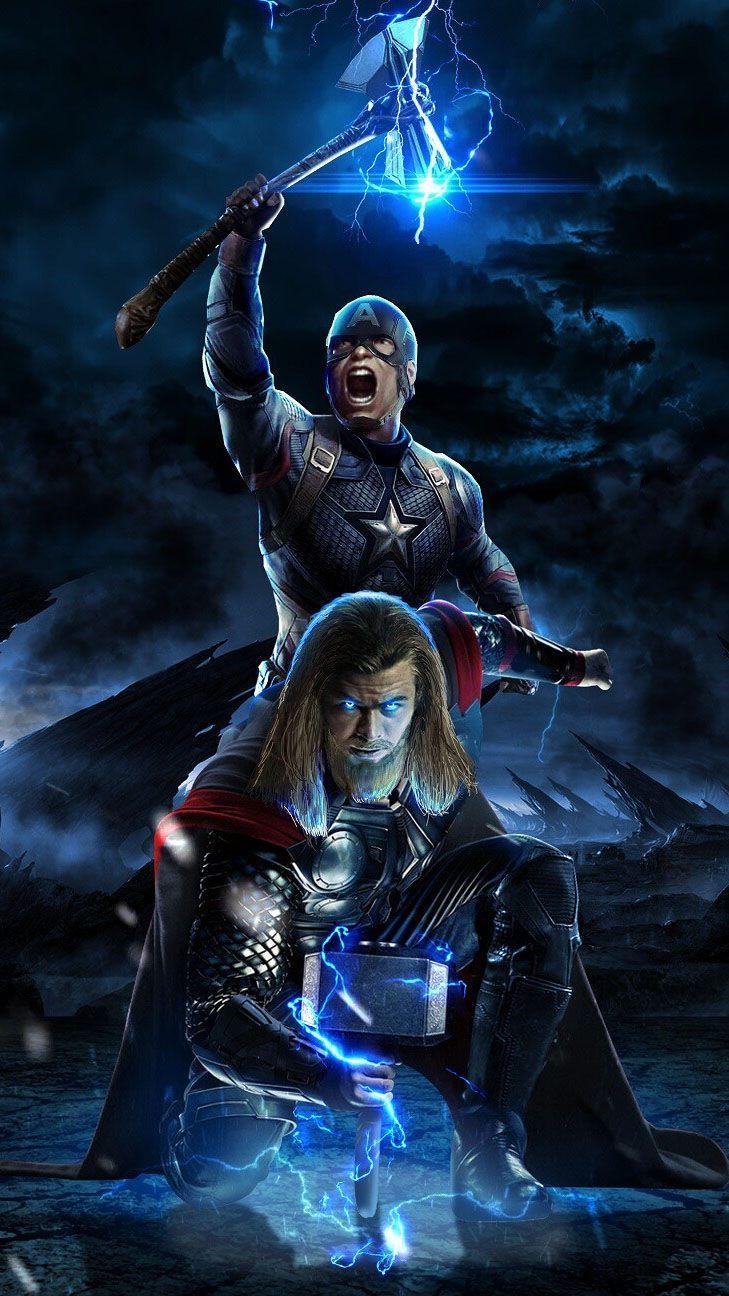 729x1296 Captain America And Thor Wallpaper