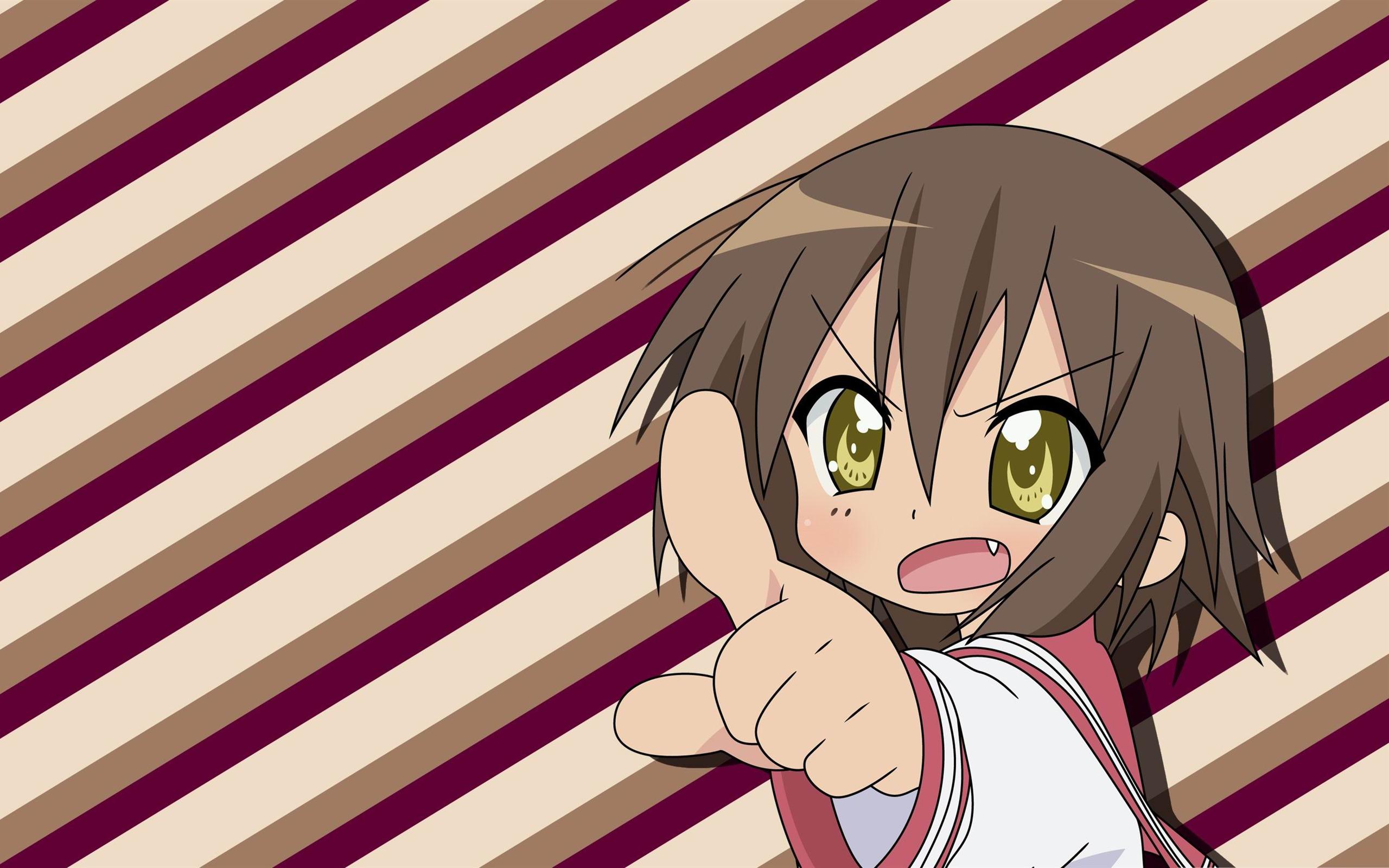 2560x1600 Angry Chibi Girl Anime Characters Widescreen Wallpaper