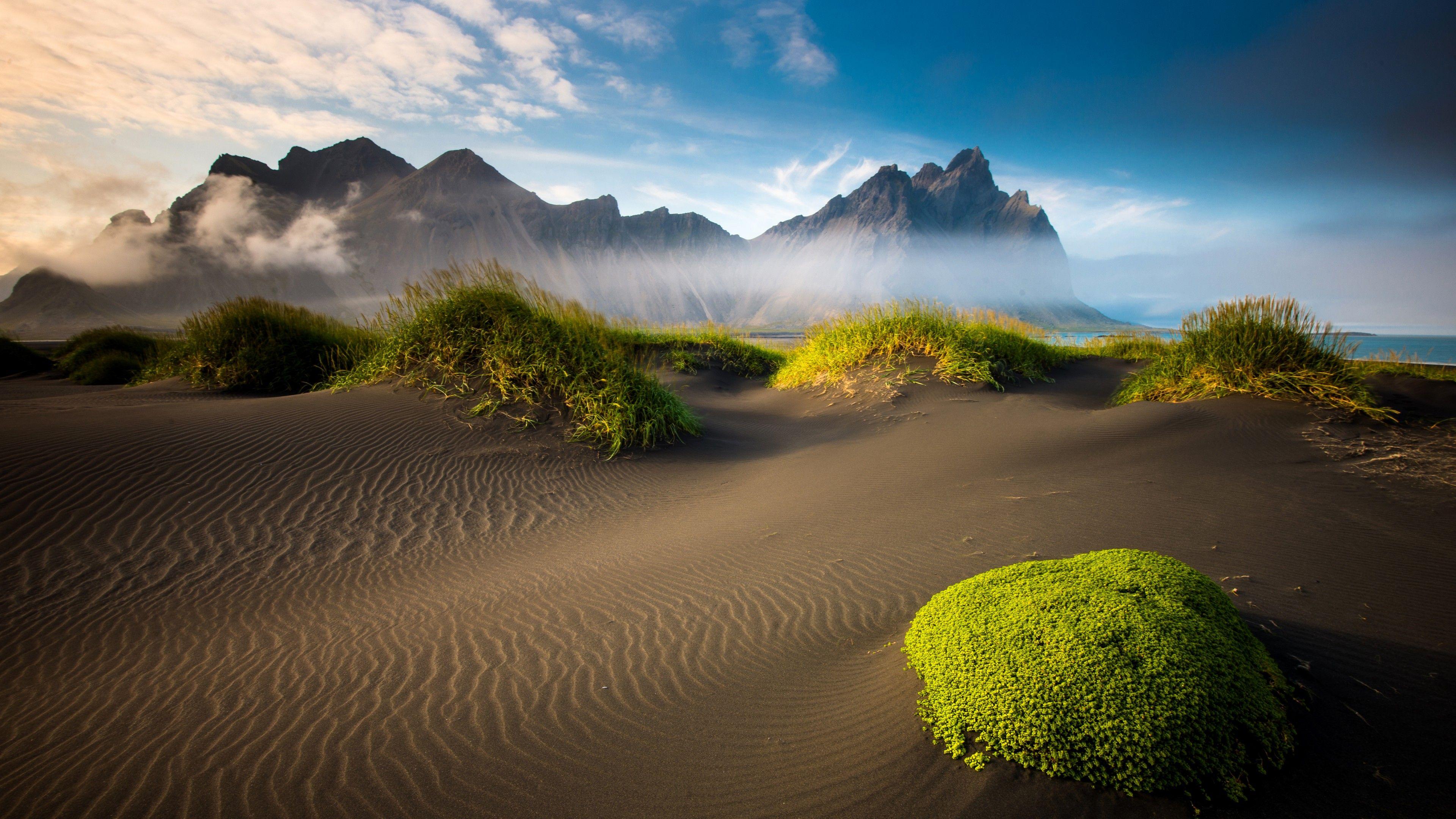 3840x2160 Wallpaper Reykjavik, 5k, 4k wallpaper, Iceland, mountain, sand, Nature