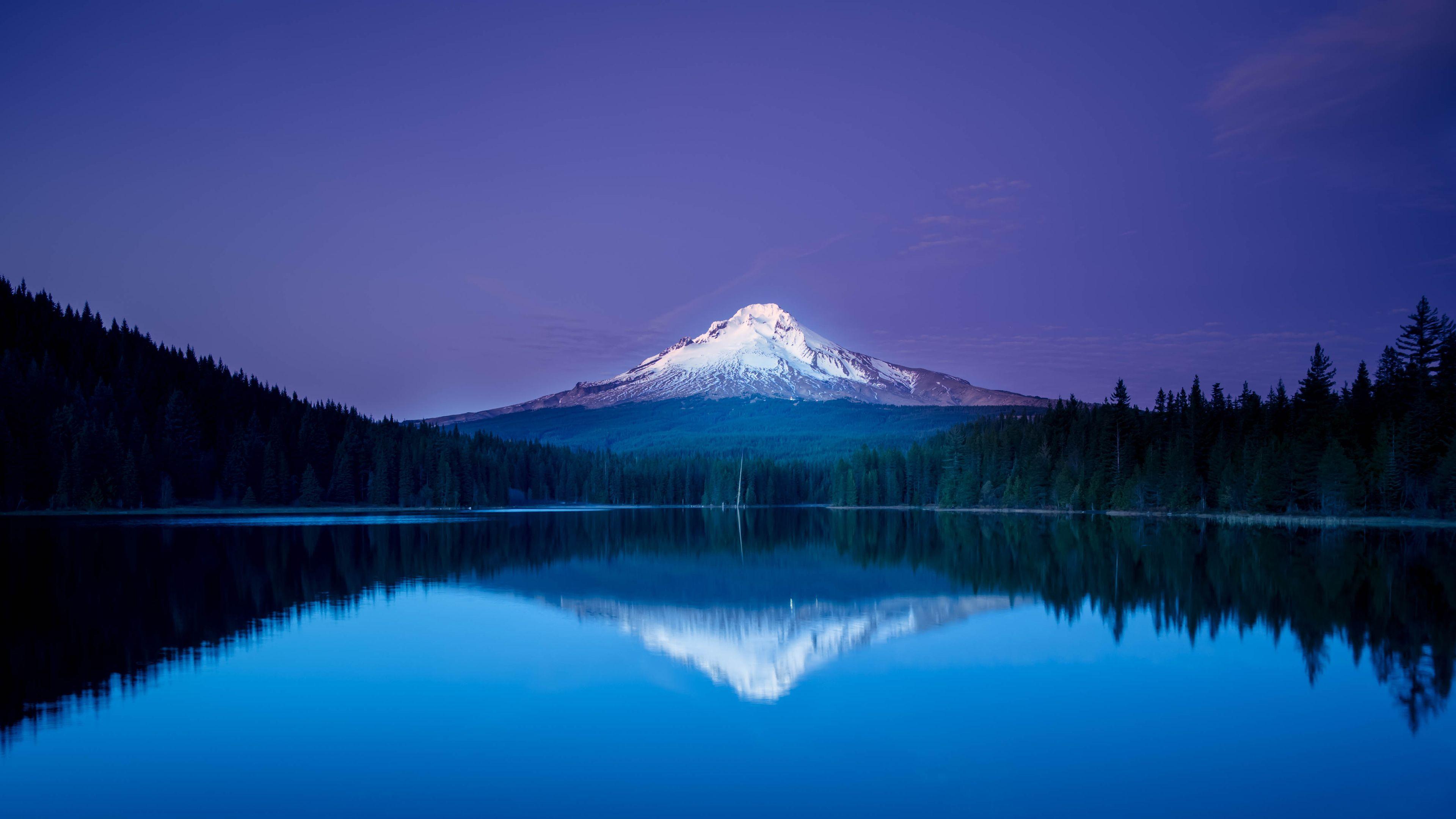 3840x2160 Mountain Reflection 4K Ultra HD Wallpaper - [3840 x 2160]
