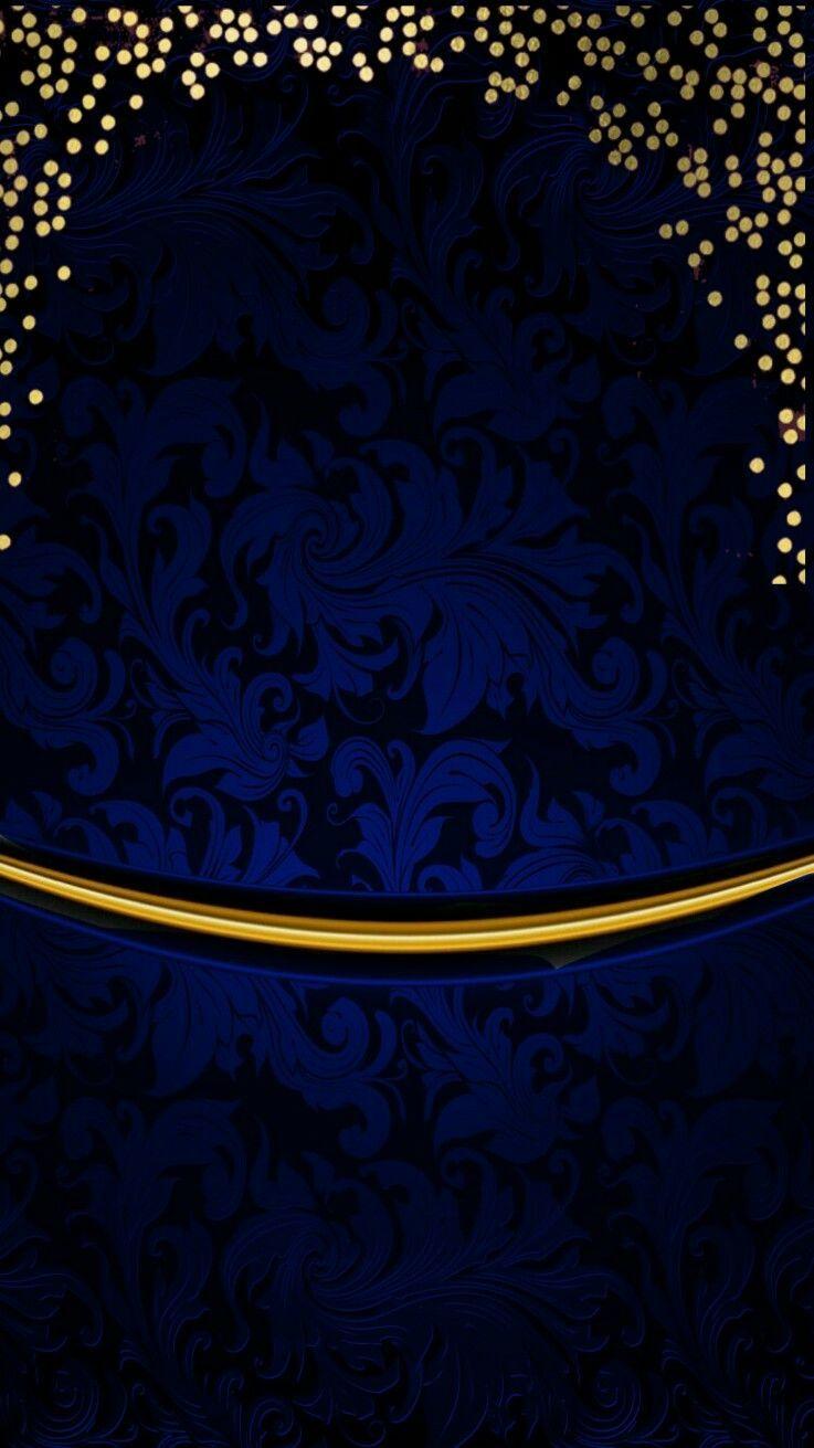 737x1311 Blue and Gold Wallpaper, HD Blue and Gold Background
