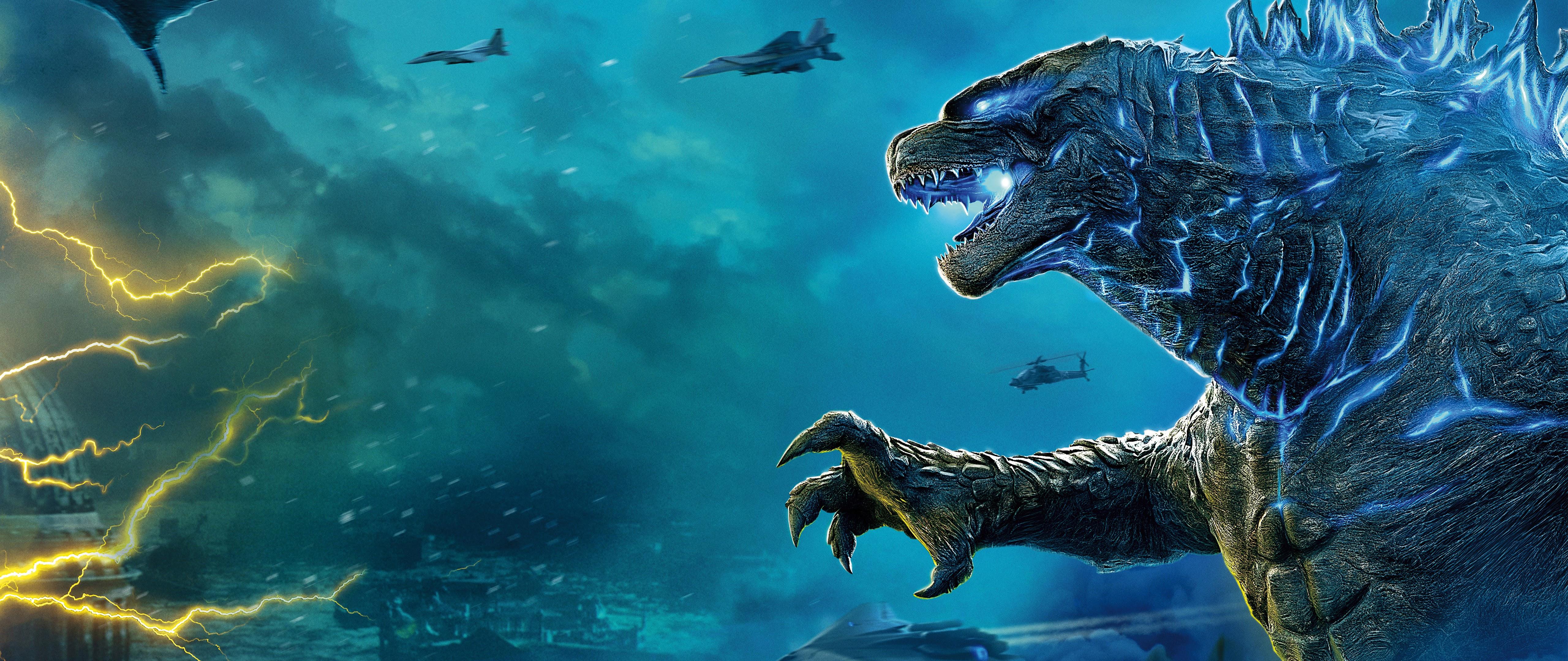 5120x2160 Godzilla: King of the Monsters 8K Wallpaper