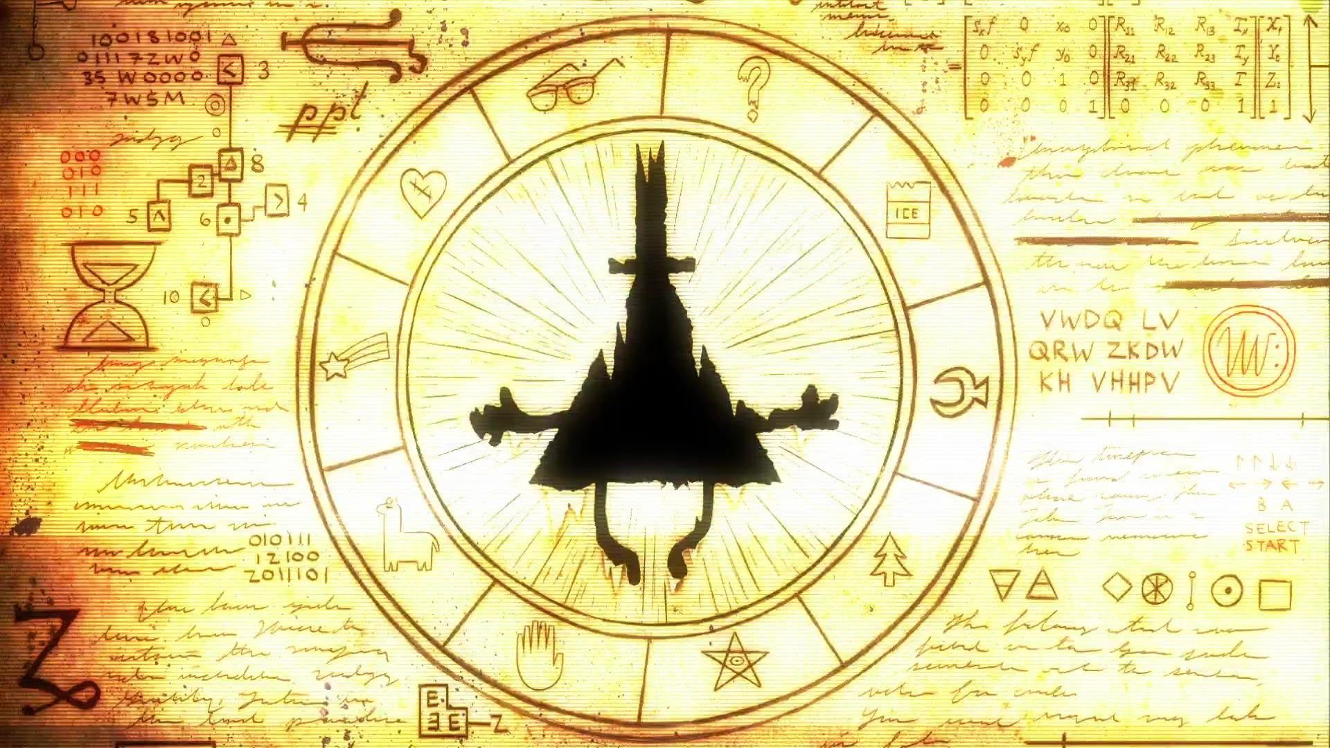 1920x1080 gravity falls wallpaper, blue, circle, illustration, graphic design, graphics