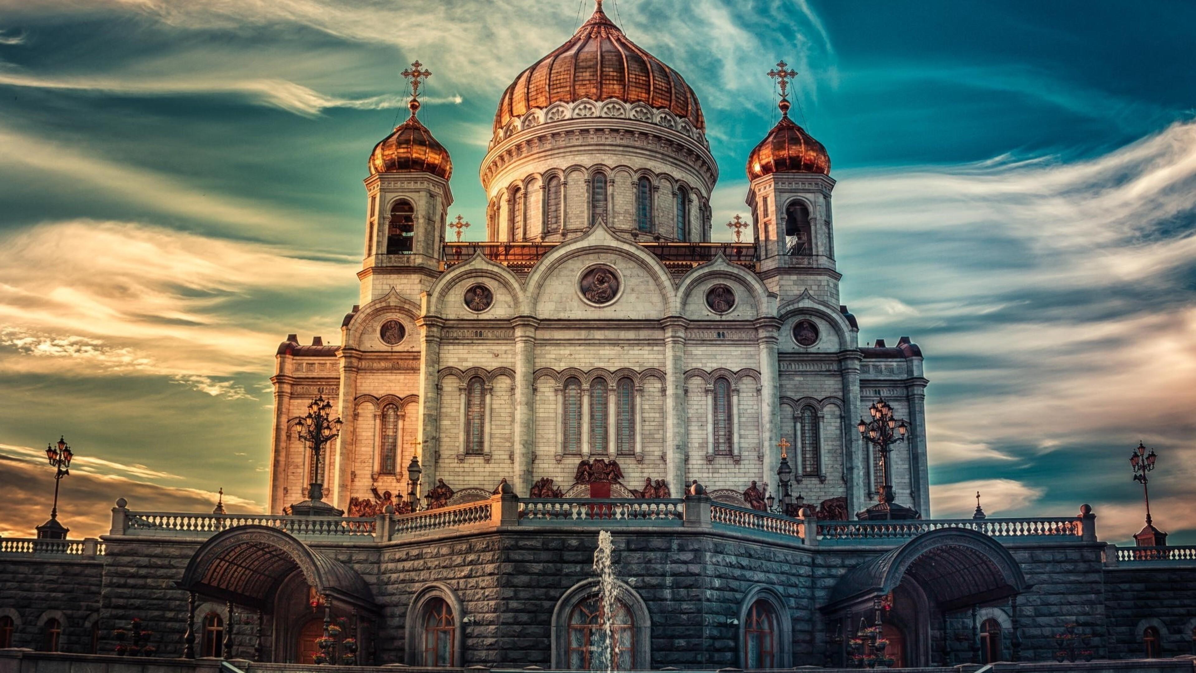 3840x2160 Cathedral of Christ the Savior in Russia 4k HD 4k Wallpaper, Image, Background, Photo and Picture