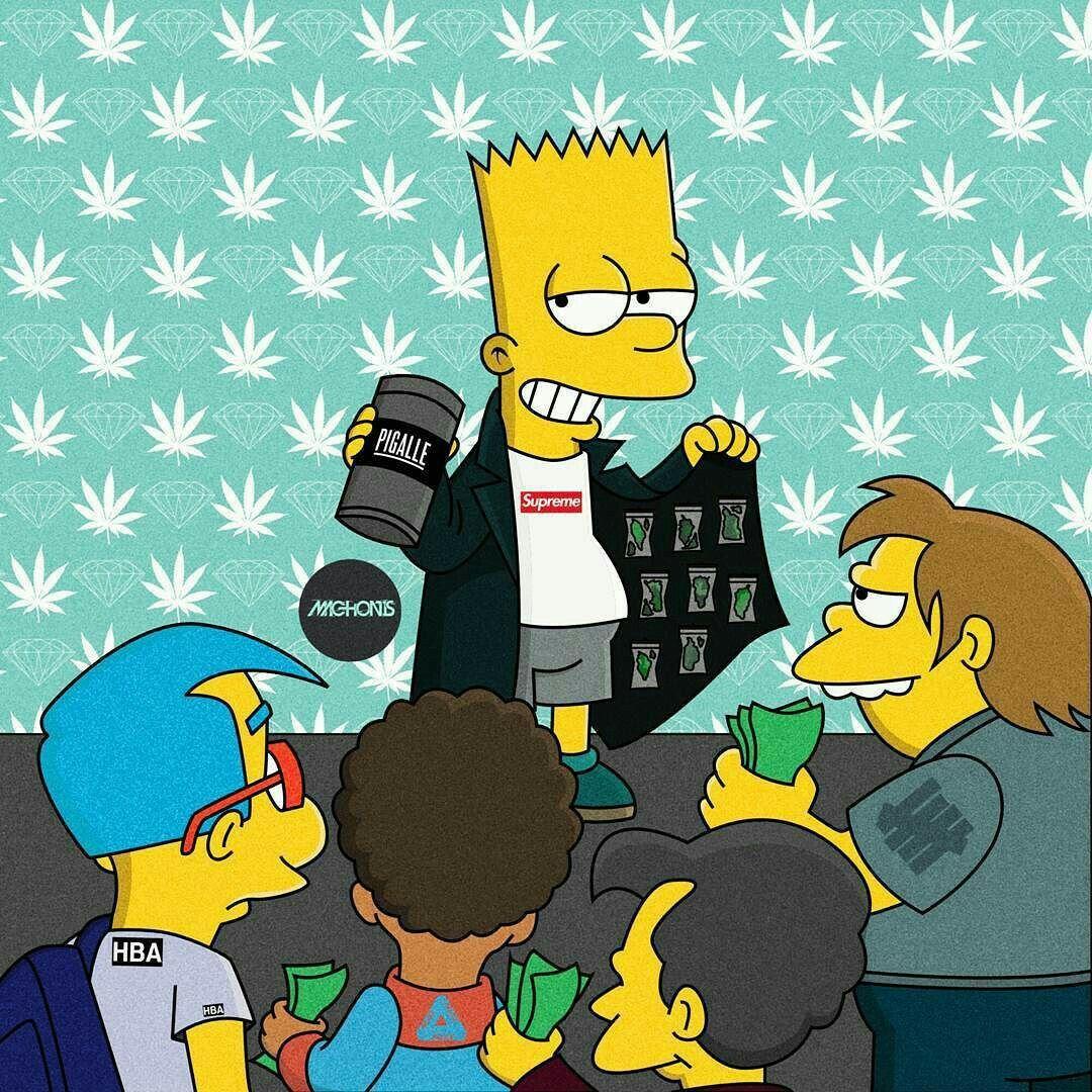 Hood Bart Simpson Supreme Wallpapers - Top Free Hood Bart Simpson ...