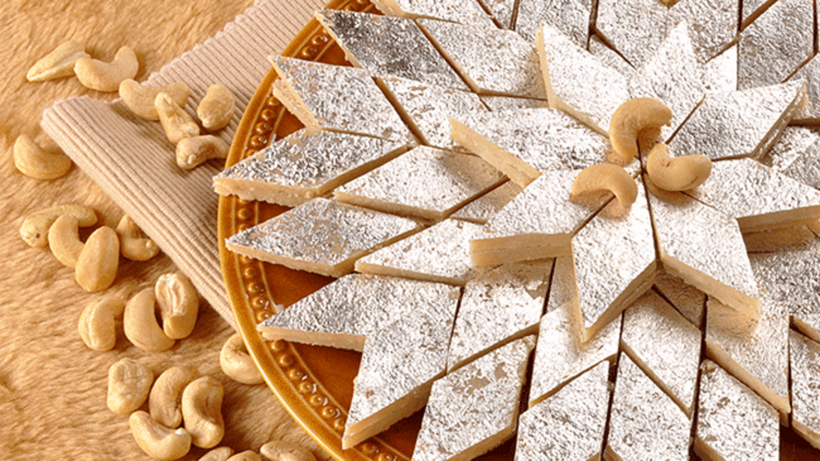 1600x900 Kaju Katli Recipe: How to make Kaju Katli Recipe at Home. Homemade Kaju Katli Recipe