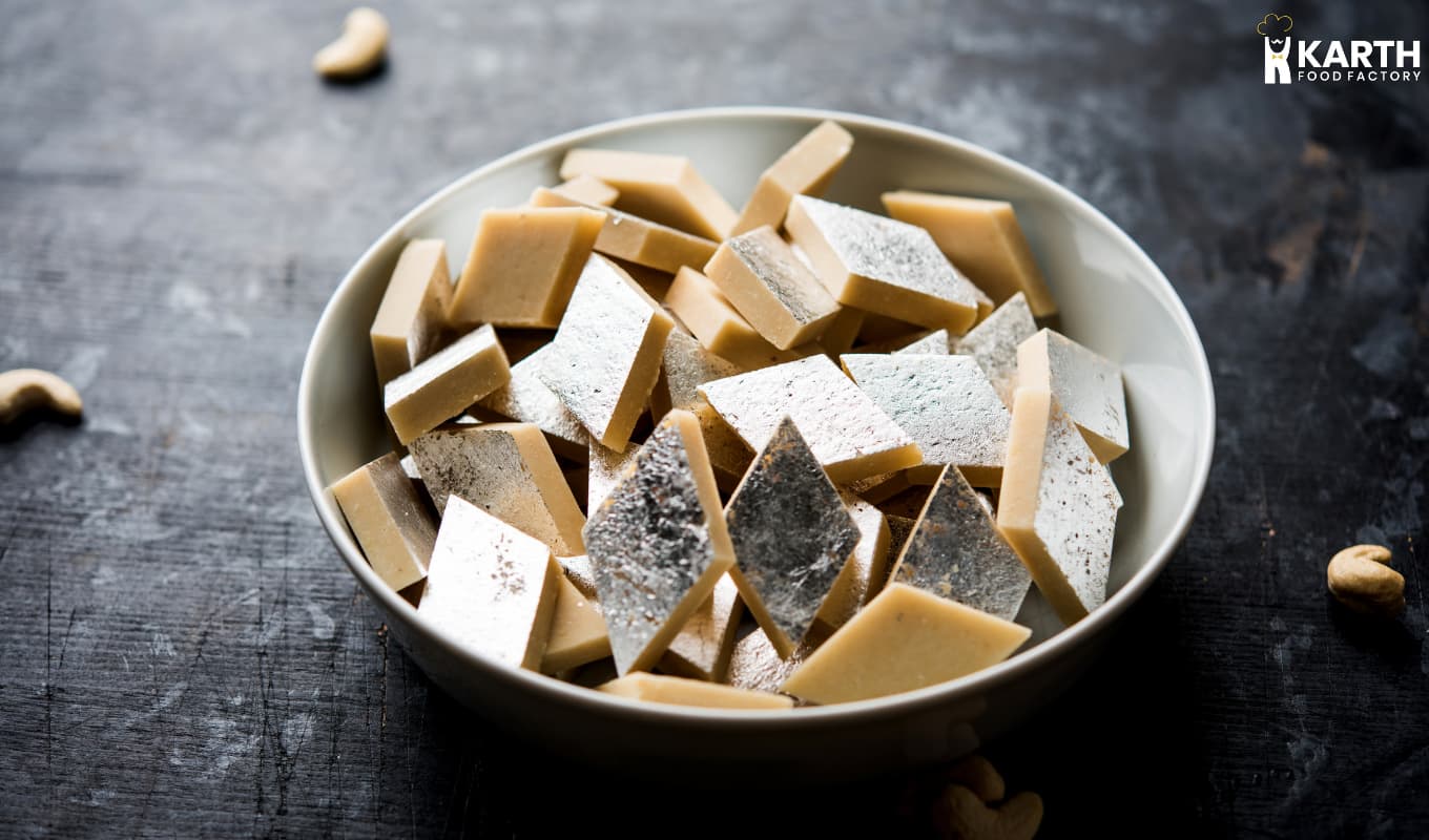 1360x800 Kaju Katli. Kaju Katli At Home. Kaju Katli Barfi Food Factory