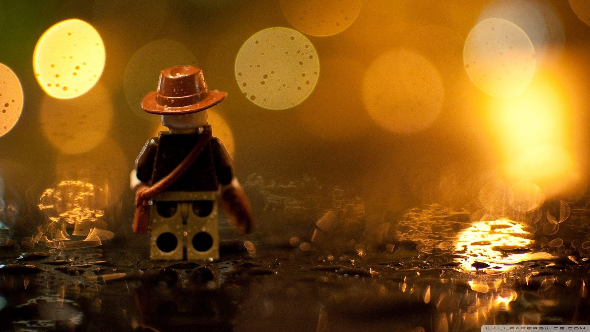 1920x1080 Download Indiana Jones Lego In The Rain Wallpaper 1920x1080