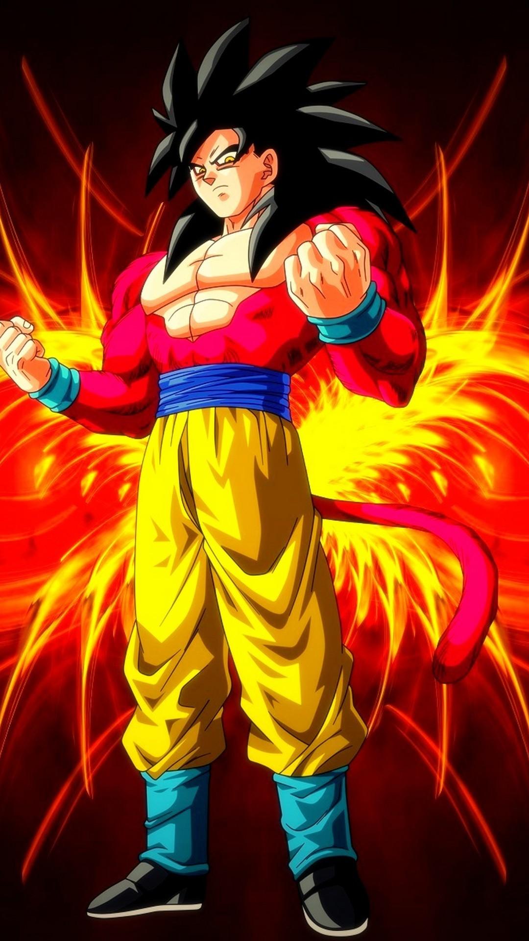 1080x1920 Goku Super Saiyan 4 HD Wallpaper Image For Desktop iPhone Android
