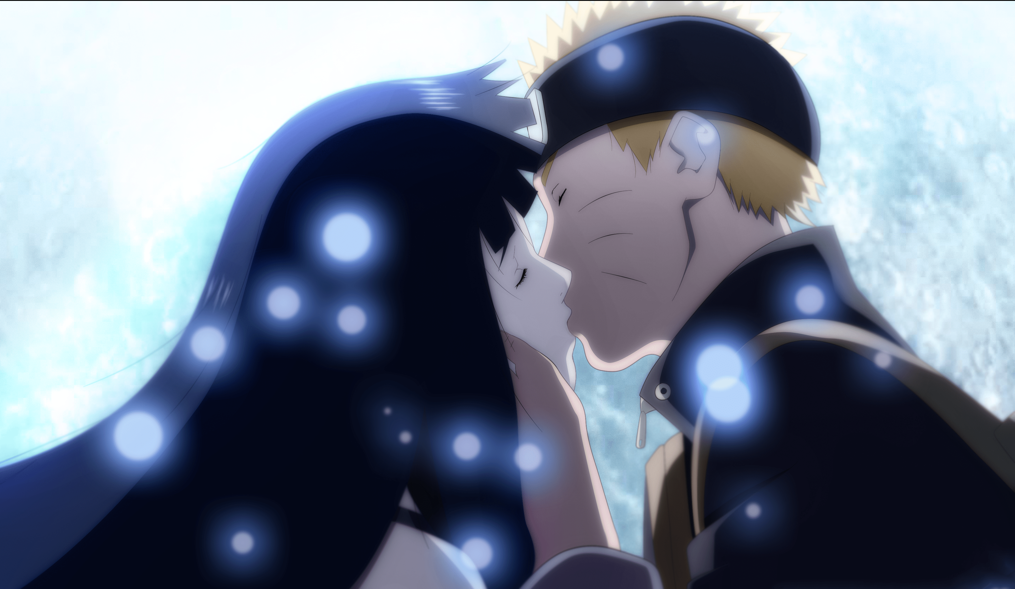 3499x2029 Naruto and Hinata Kiss