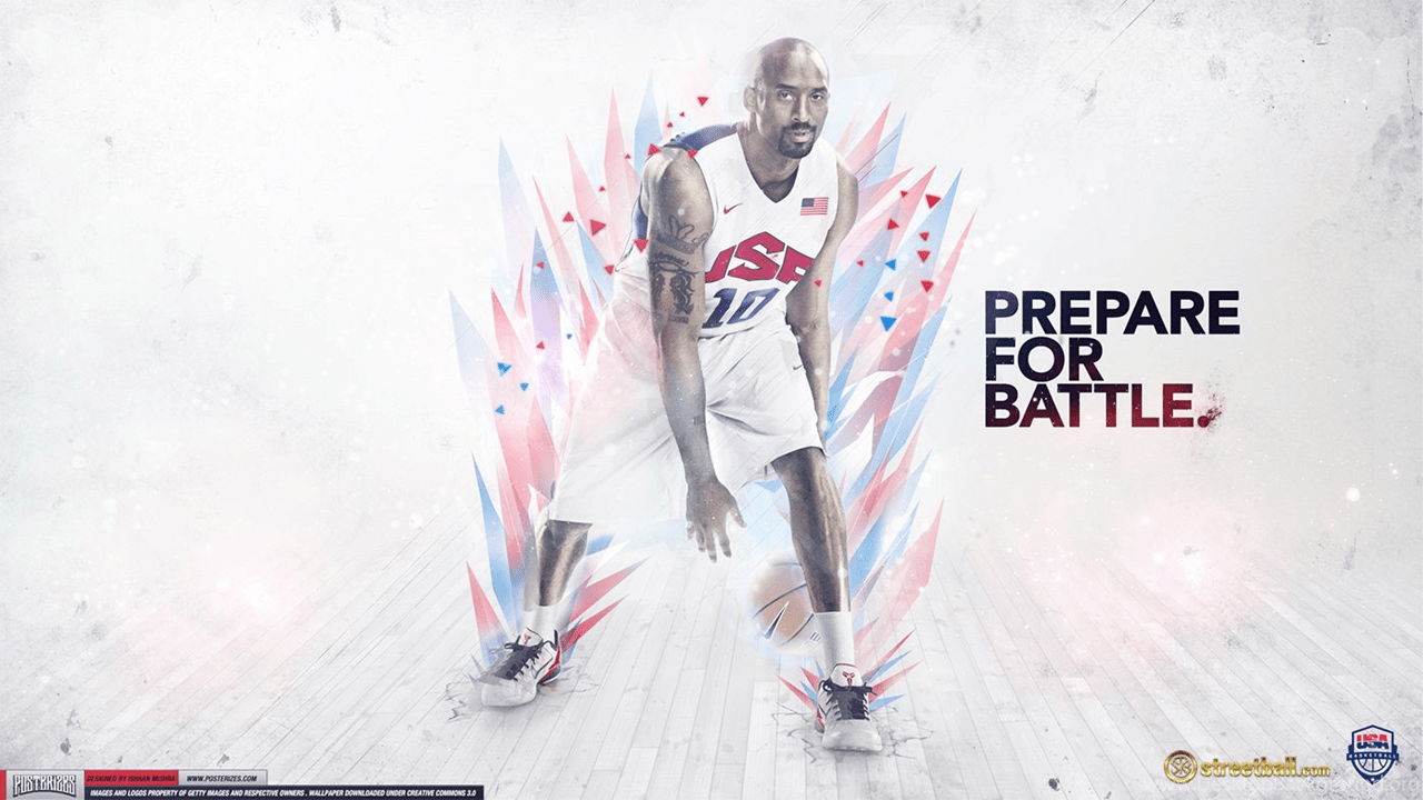 1280x720 Team USA Kobe Bryant Olympic Basketball Streetball Desktop Background