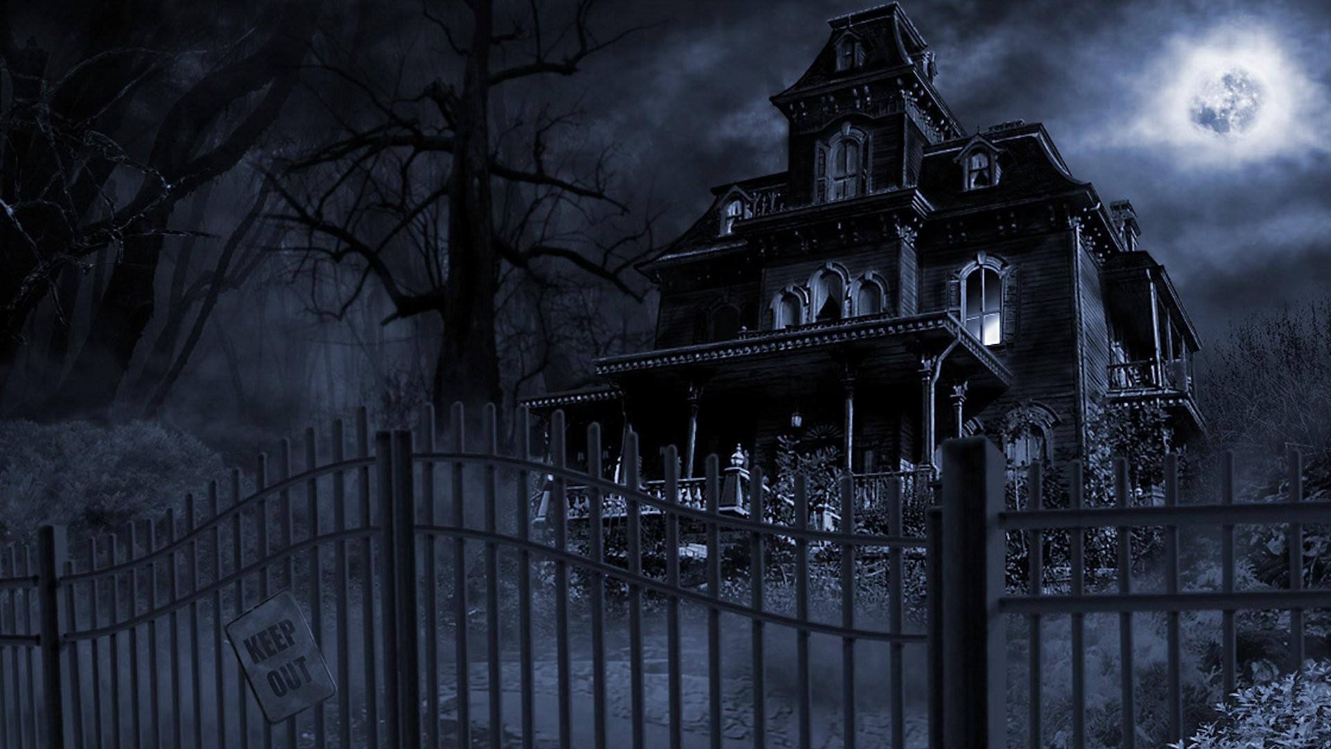 1920x1080 Haunted House Wallpaper Desktop background picture