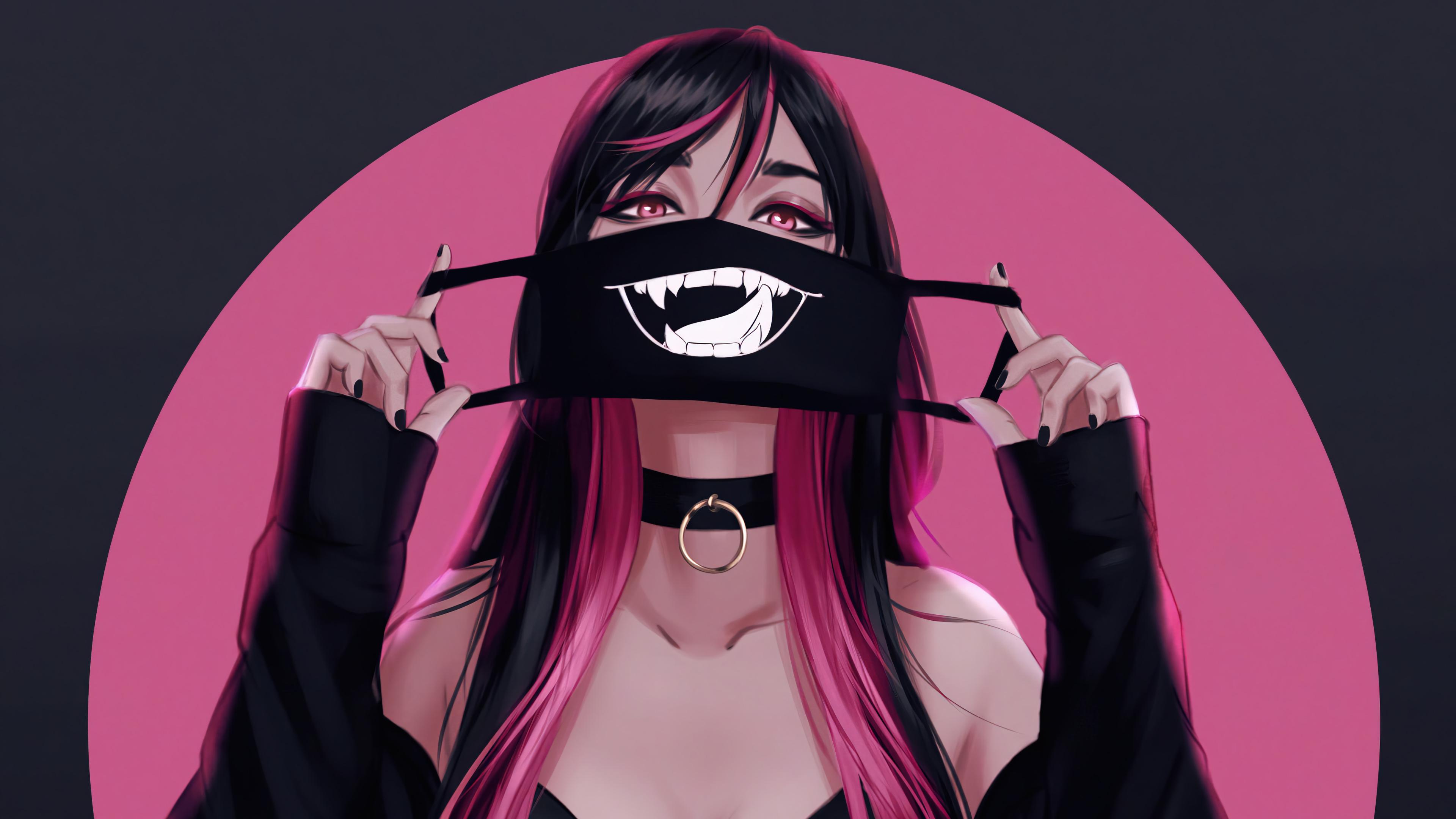 3840x2160 Anime with Mask Wallpaper