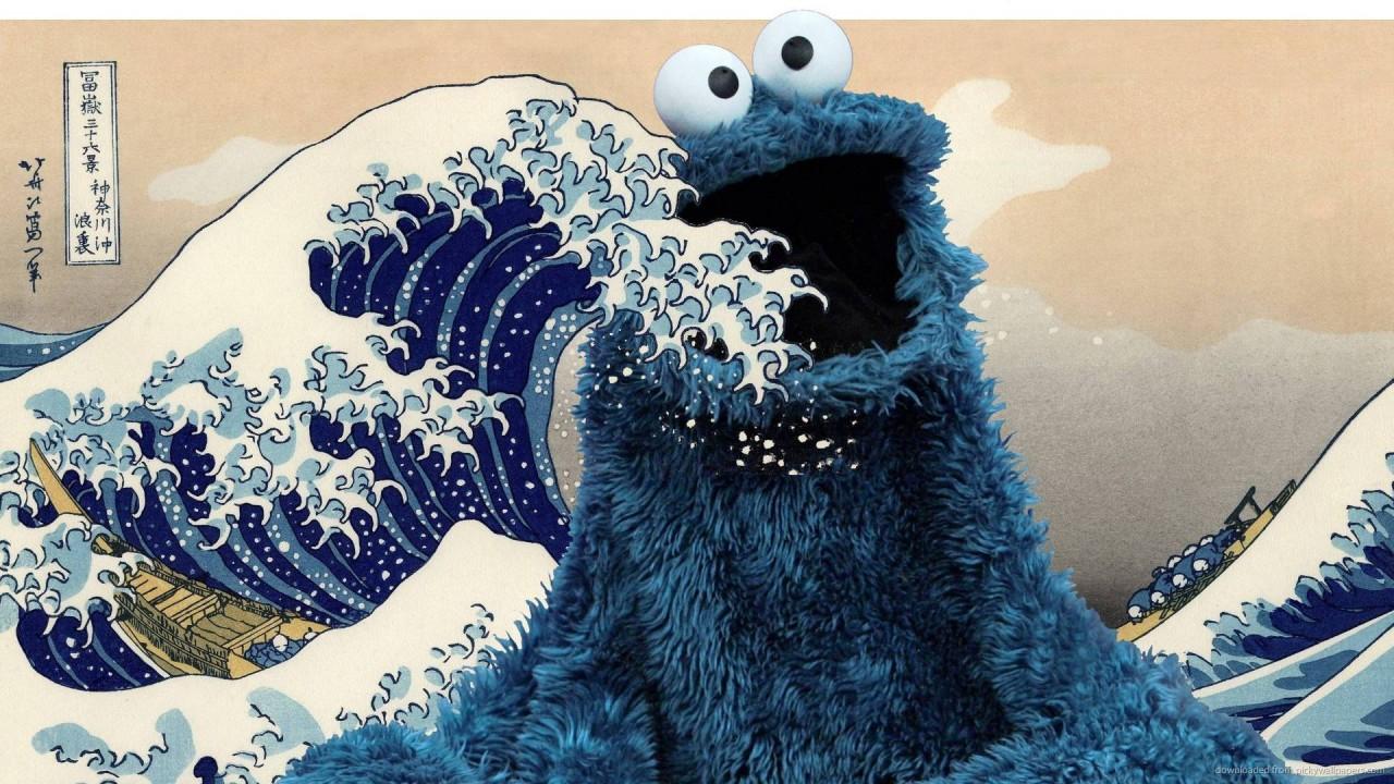 1280x720 Cookie Monster Seventeen Wallpaper