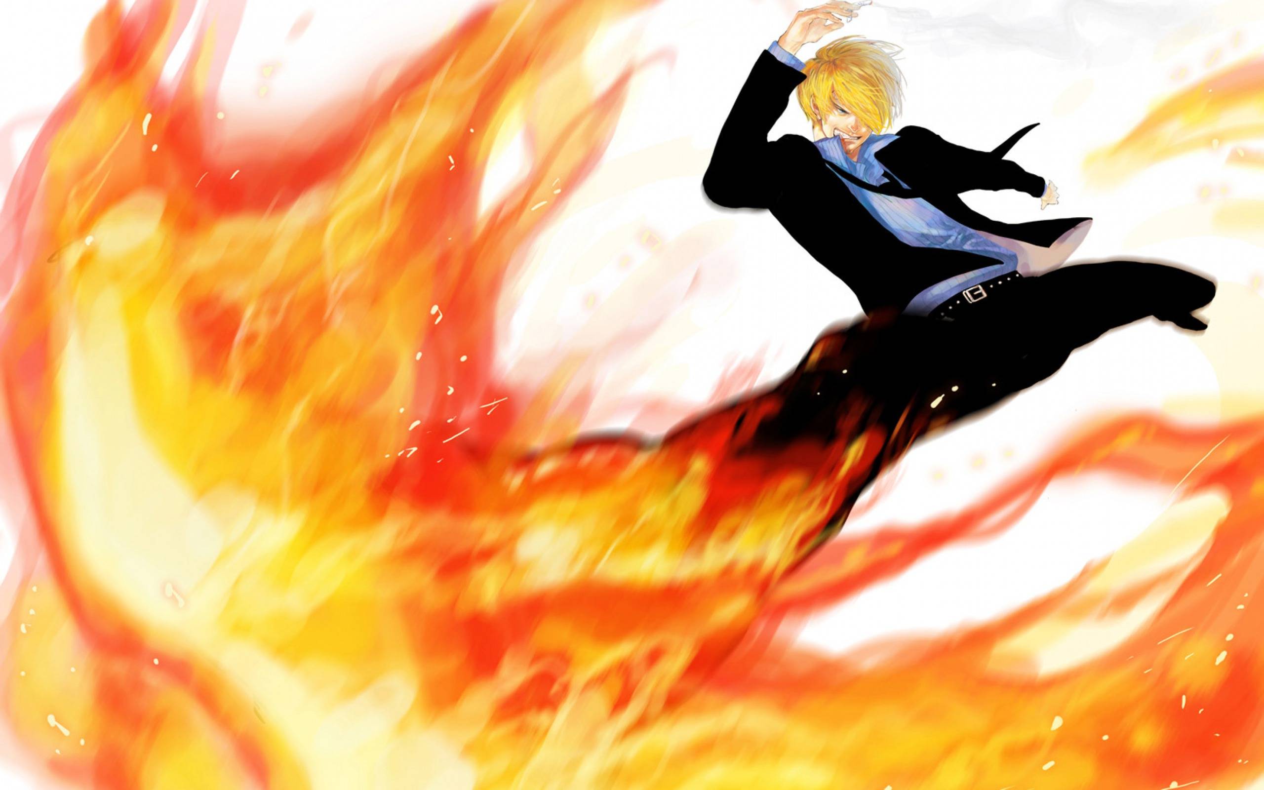 2560x1600 Free download Diable Jambe One Piece Fanart [2560x1600] for your Desktop, Mobile & Tablet. Explore Sanji Wallpaper. Zoro Wallpaper