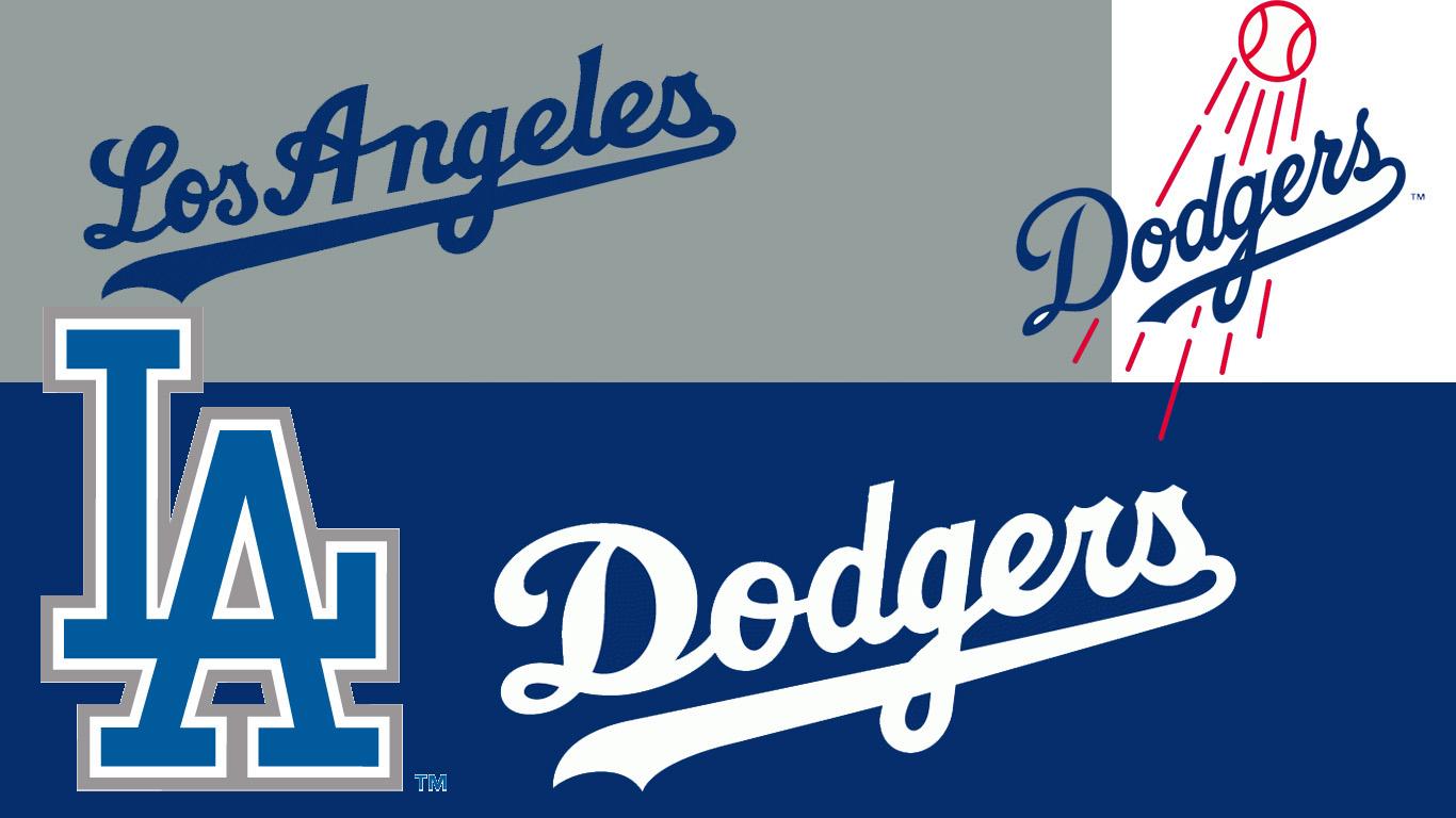 Download wallpaper wallpaper, sport, logo, baseball, glitter, checkered,  MLB, Los Angeles Dodgers, section sports in resolution 1600x900