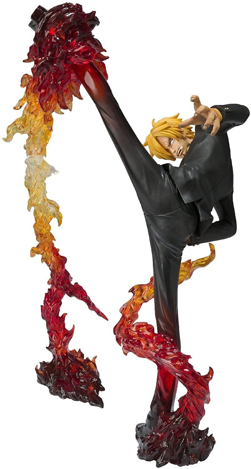 803x1500 Bandai Tamashii Nations FiguartsZero Sanji Diable Jambe Flambage Shot Action Figure : Toys & Games