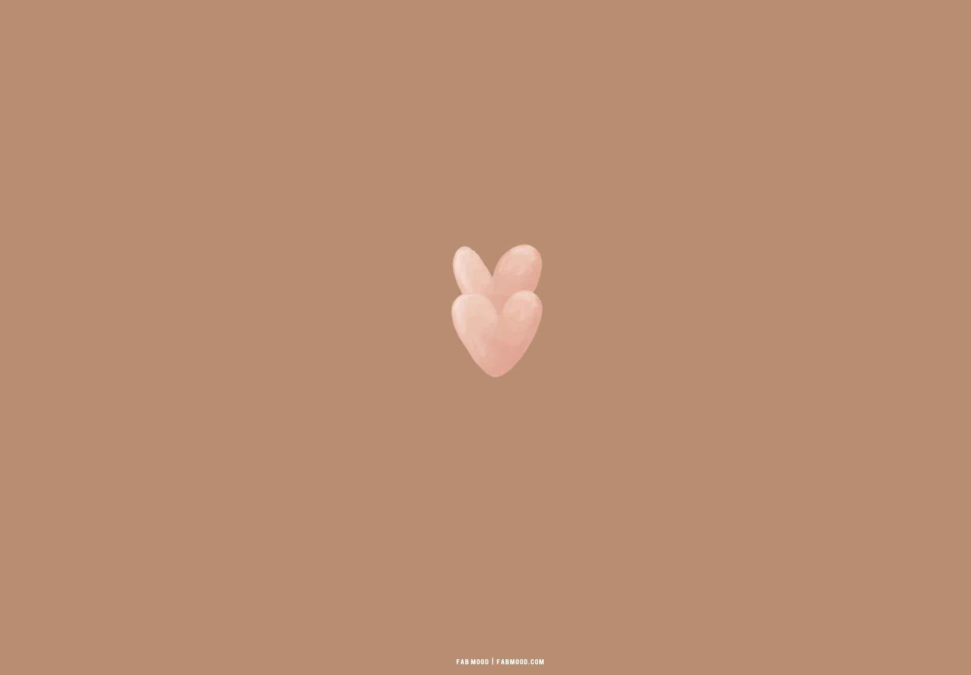1970x1370 Brown Aesthetic Wallpaper for Laptop : Pink Watercolor Love Hearts. Colour + Mood + Style Inspiration