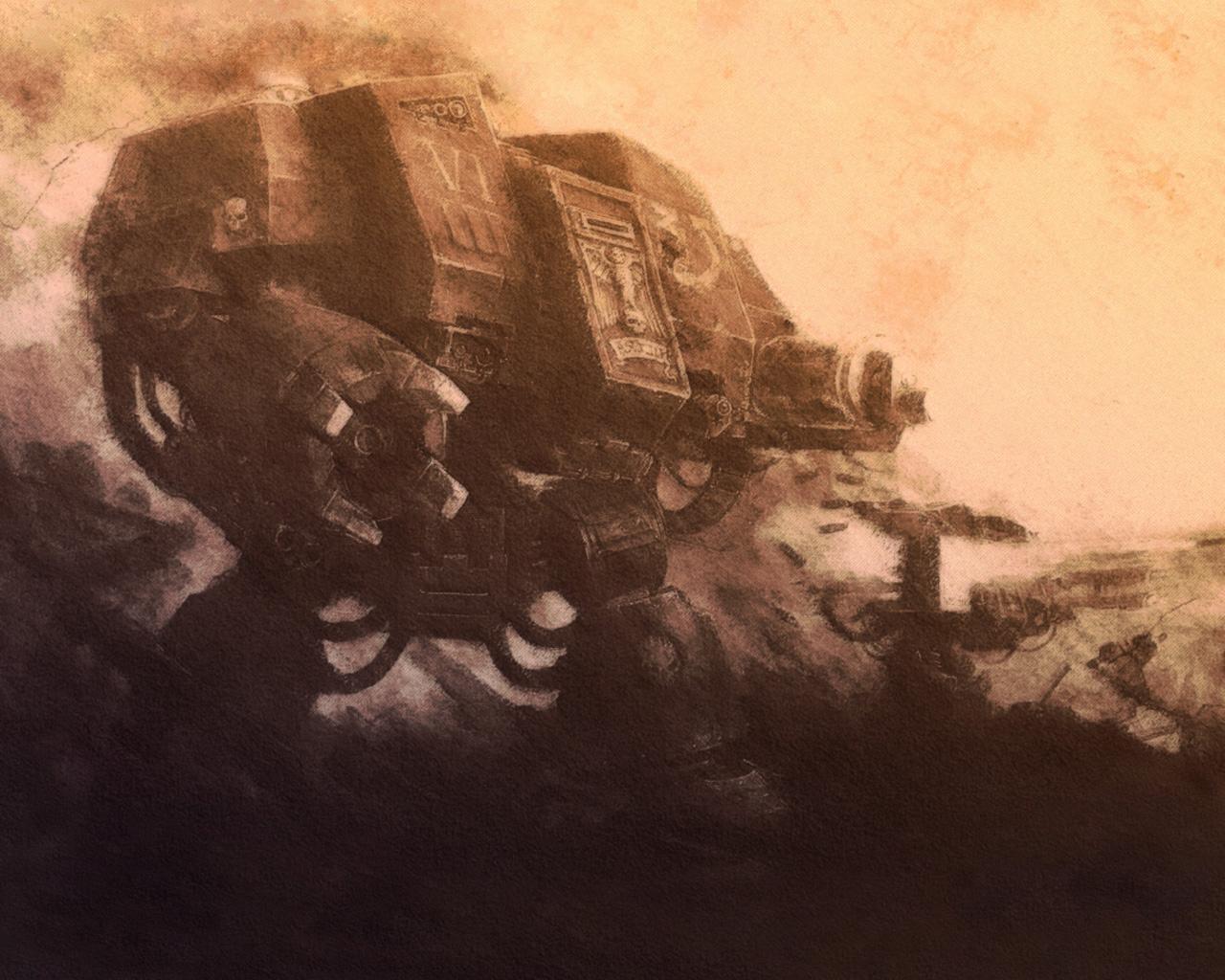 1280x1024 Space Marine Dreadnought Wallpaperx1024