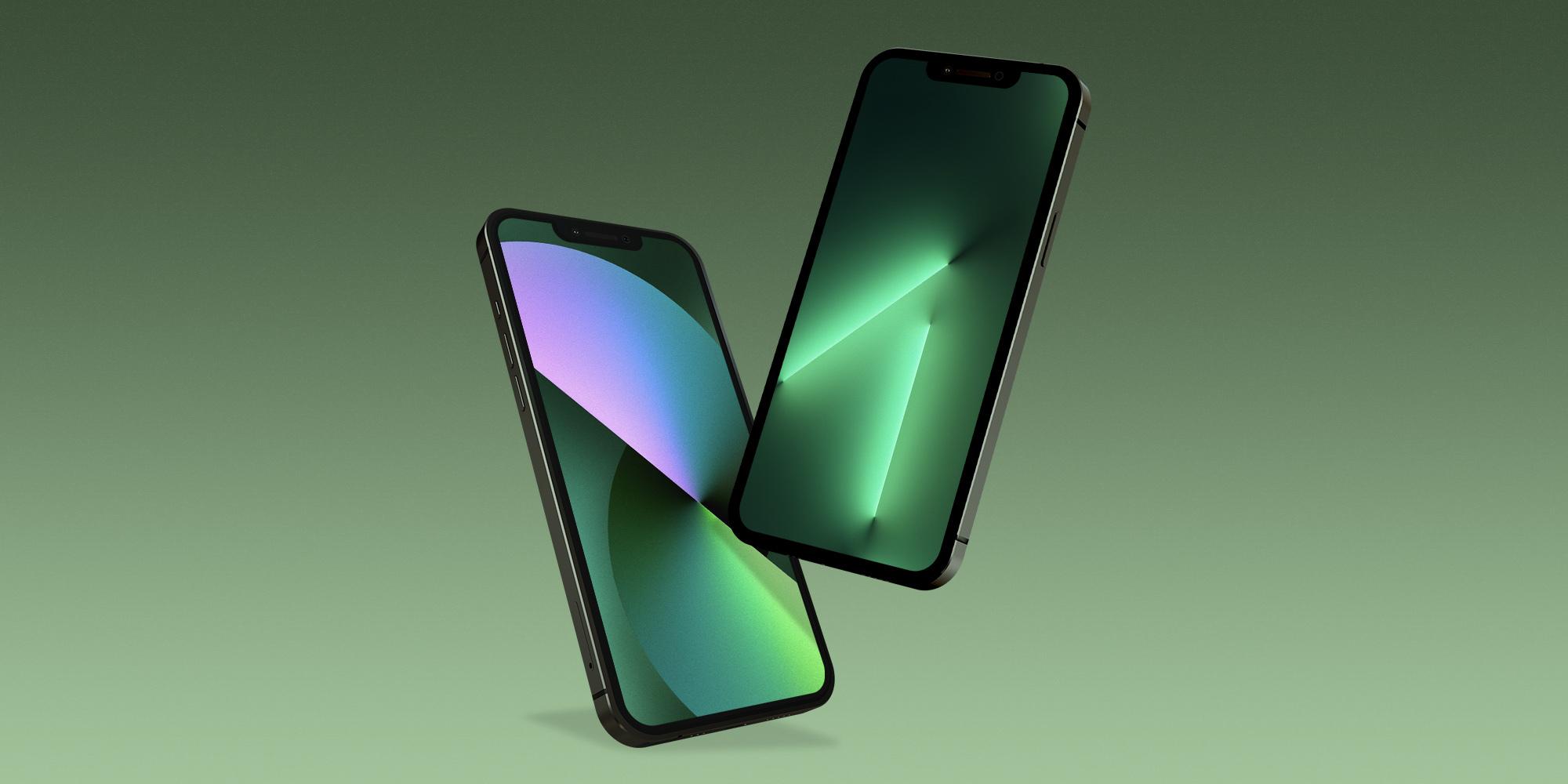 2000x1000 Download the new green iPhone 13 wallpaper right here