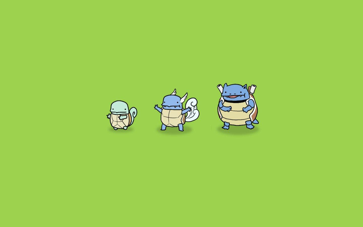 1440x900 pokemon, Wartortle, Squirtle, Blastoise, Threadless, Simple, Background Wallpaper HD / Desktop and Mobile Background