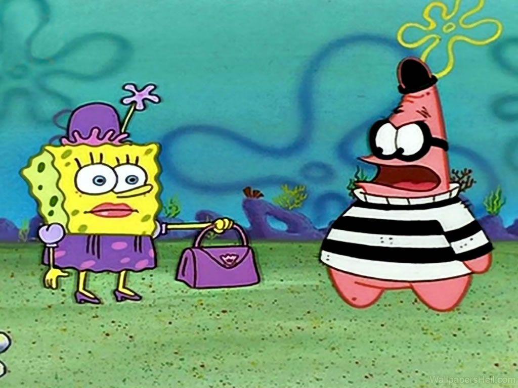 Gangster Spongebob And Patrick Wallpaper