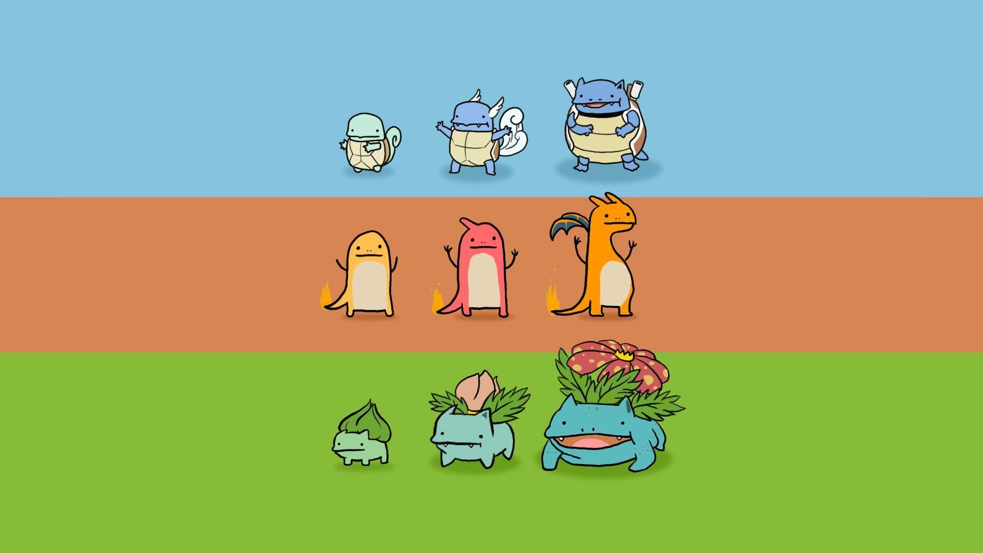 1920x1080 Pokémon Blastoise (Pokémon) Bulbasaur (Pokémon) Charizard (Pokémon) Charmander (Pokémon) Charmeleon (Pokémon) Ivysaur (Poké. Pokemon, Pokemon venusaur, Bulbasaur
