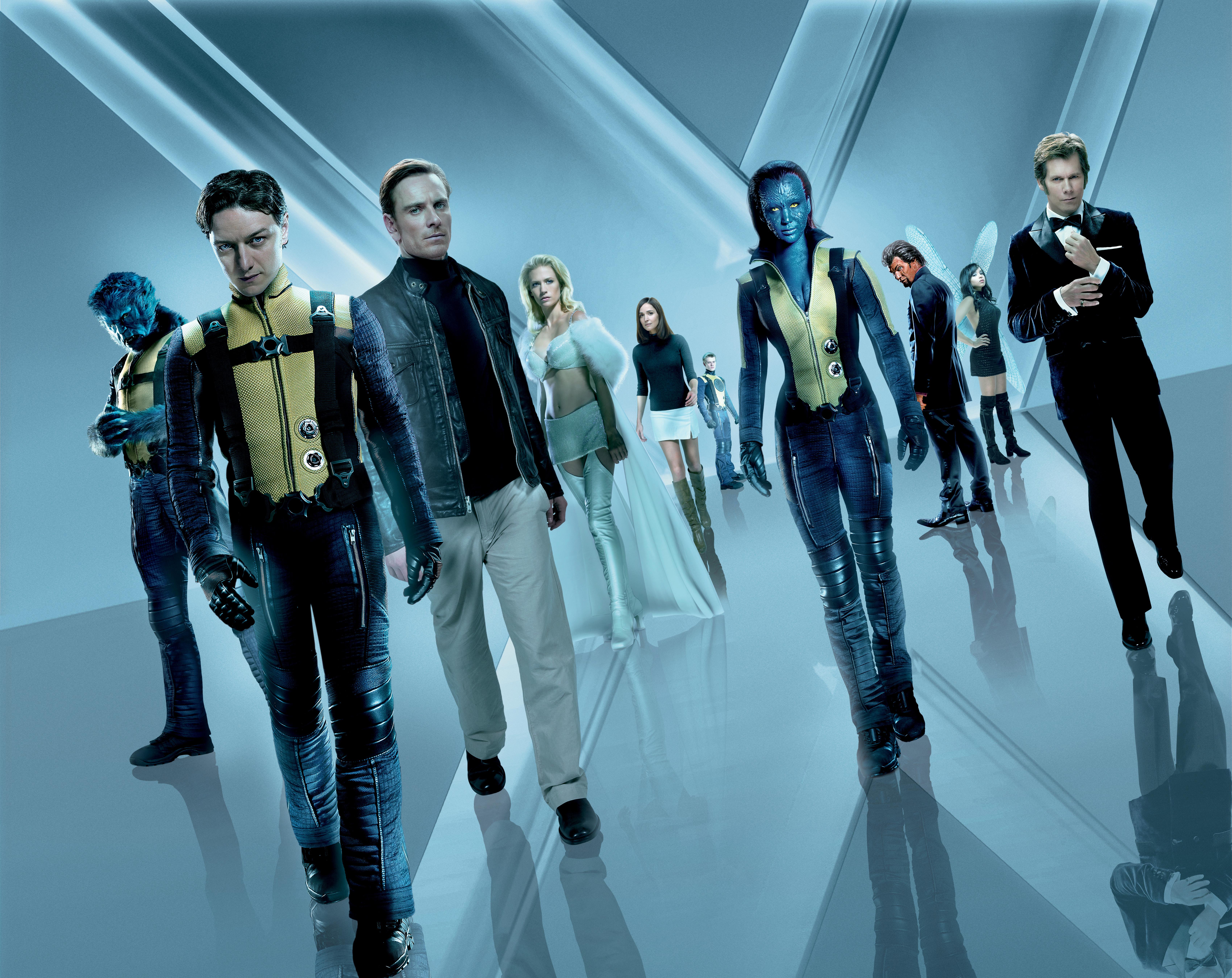 6800x5400 X Men: First Class 4k Ultra HD Wallpaper, Charles Xavier, Erik Lehnsherr, Raven Darkhölme, Havok (Marvel Comics), Beast (Marvel Comics), Angel Salvadore, Emma Frost, Azazel (Marvel Comics), Mystique (Marvel Comics)