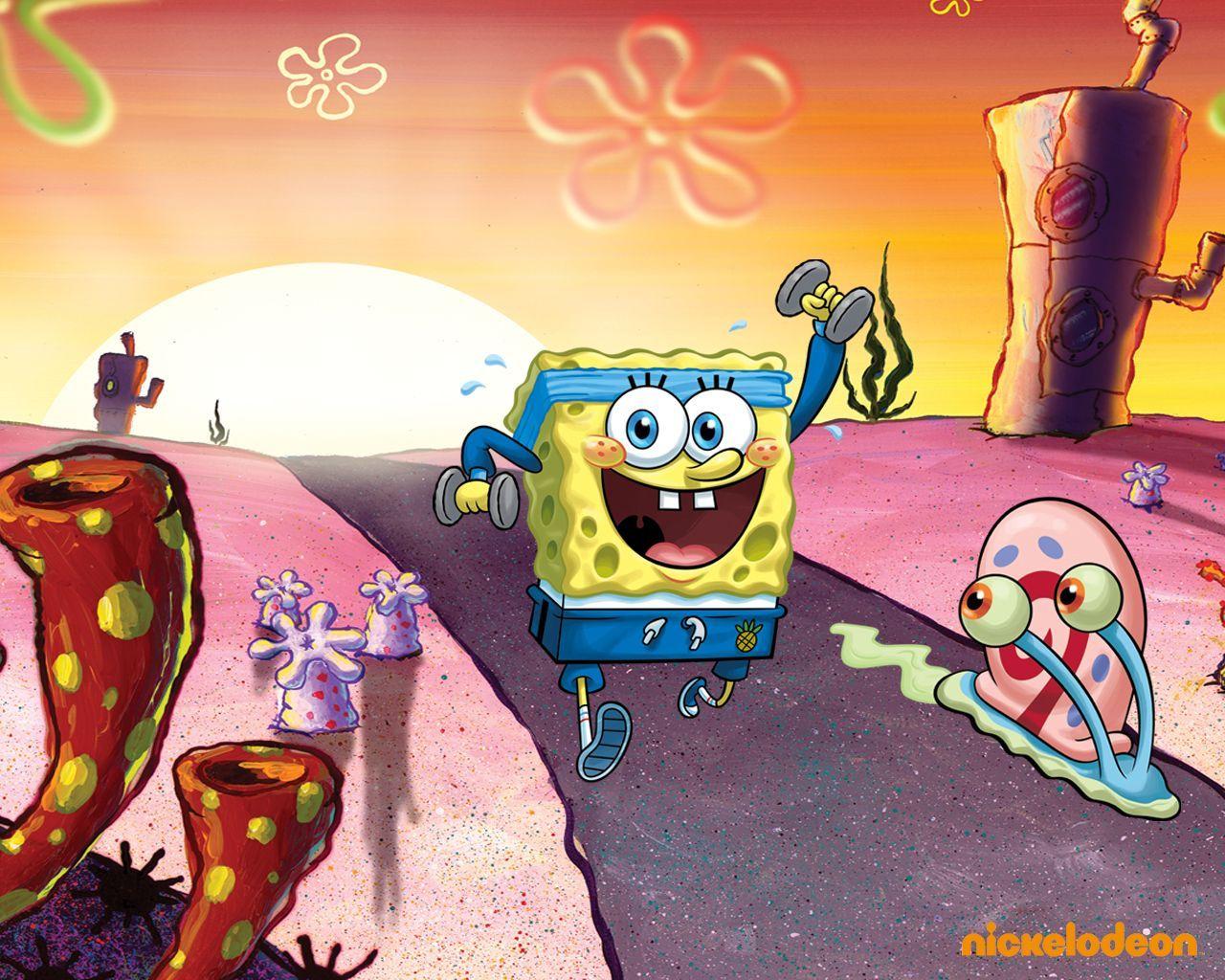 1280x1024 Gangster Spongebob Squarepants Wallpaper 85293