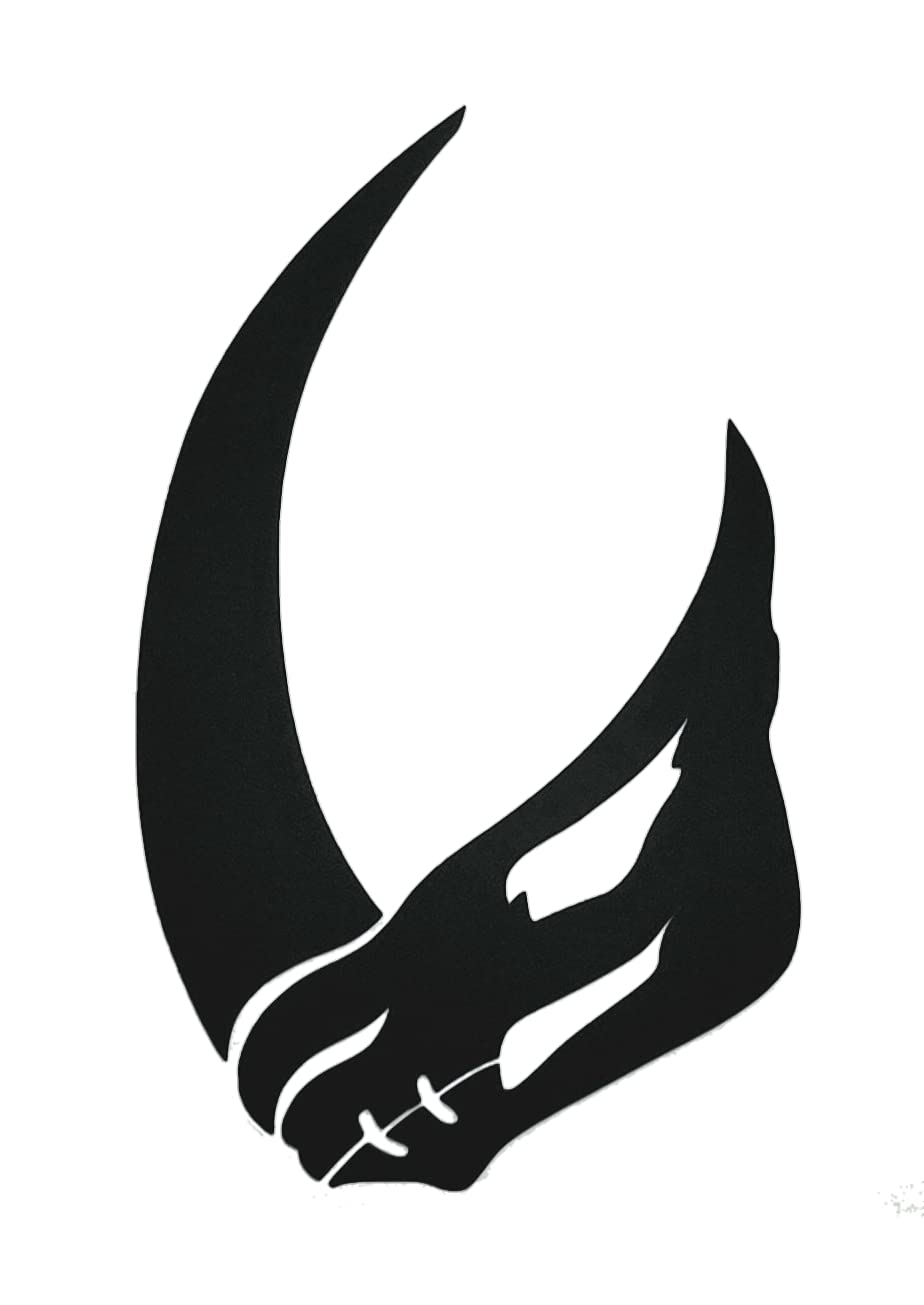 924x1305 Star Wars Mandalorian MUDHORN Premium Vinyl Decal for Car Window, Laptops, Notebook, Yeti, Now in Chrome. : Handmade Products
