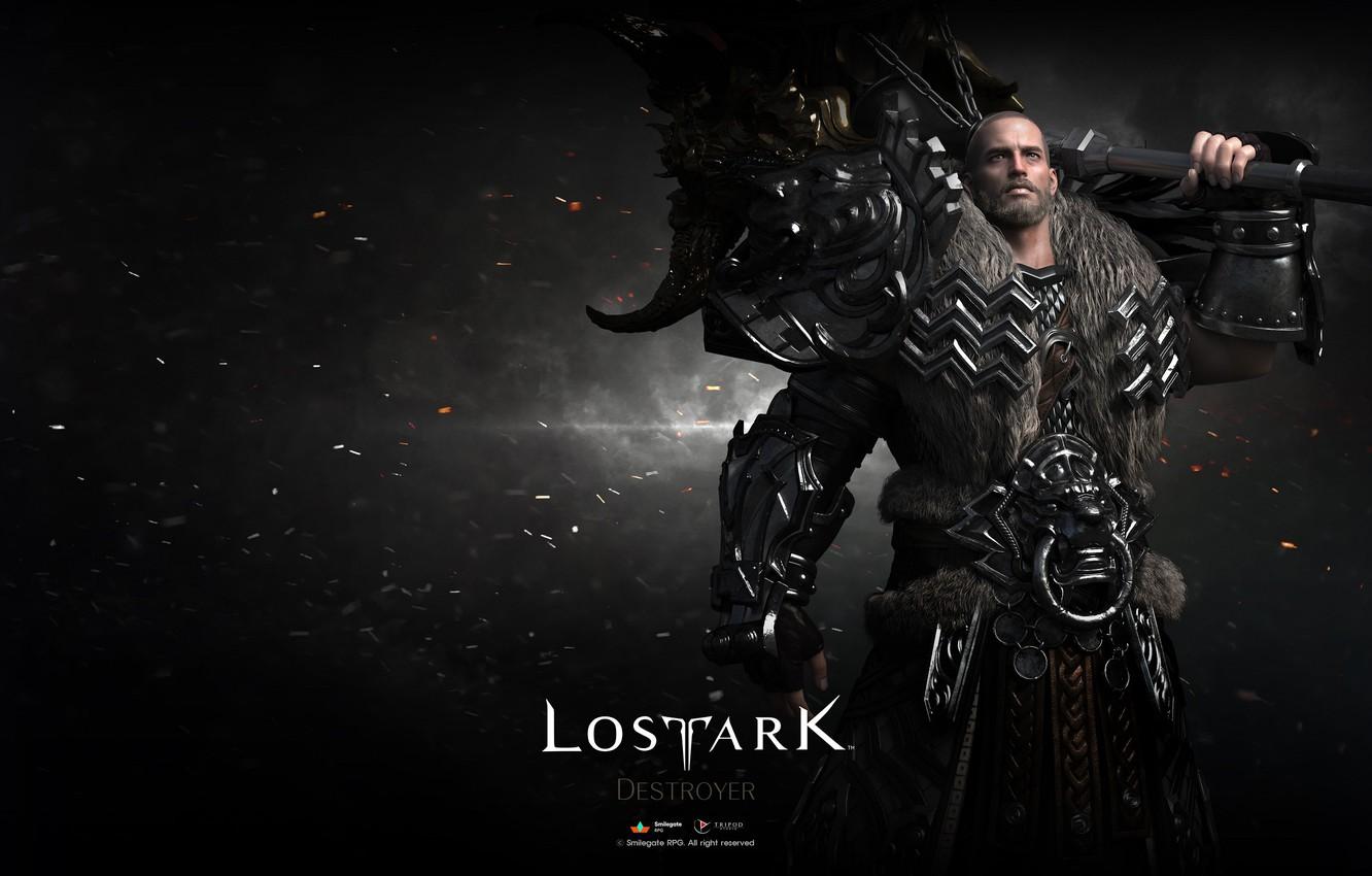 1332x850 Wallpaper weapons, the game, warrior, guy, Lost Ark image for desktop, section игры