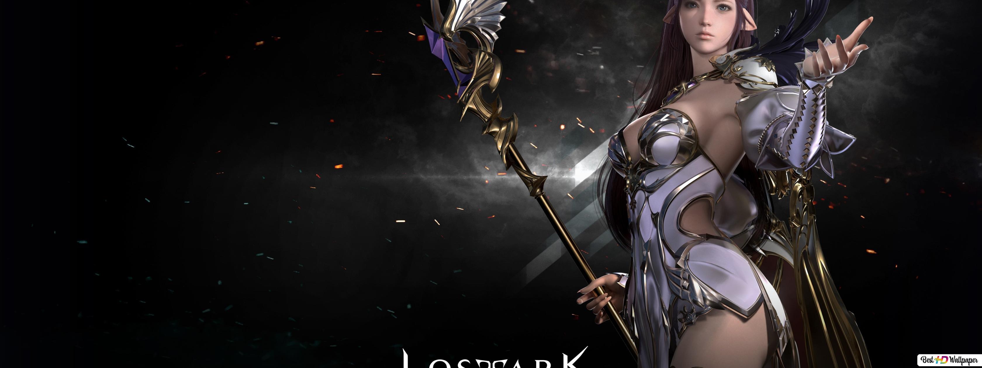 3360x1260 Summoner, Lost Ark HD wallpaper download