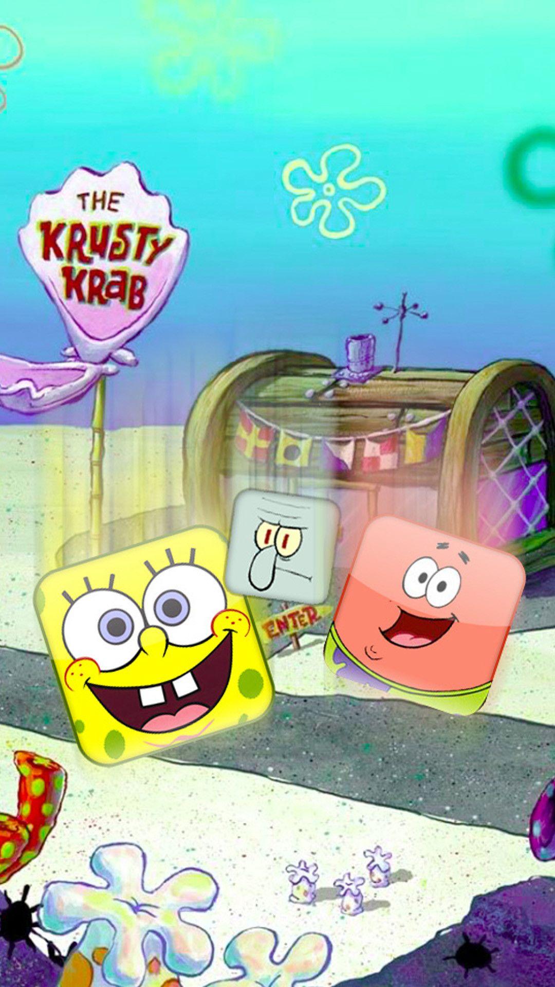 1080x1920 Gangster Spongebob Wallpaper