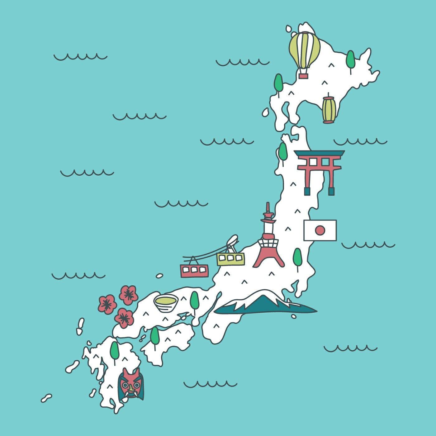 Japan Map Wallpapers - Top Free Japan Map Backgrounds - WallpaperAccess