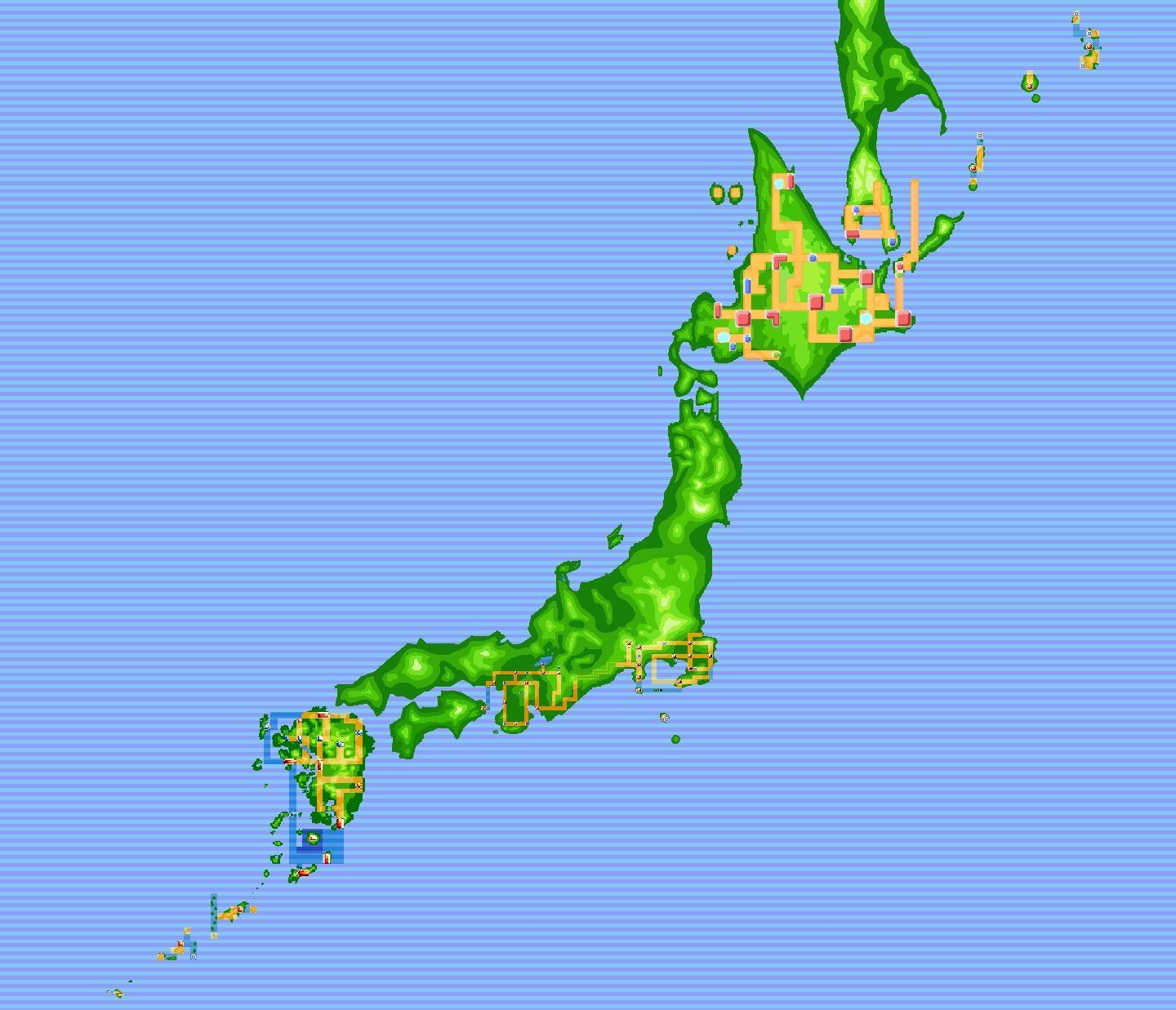 1440x1237 Pokémon Map Wallpaper