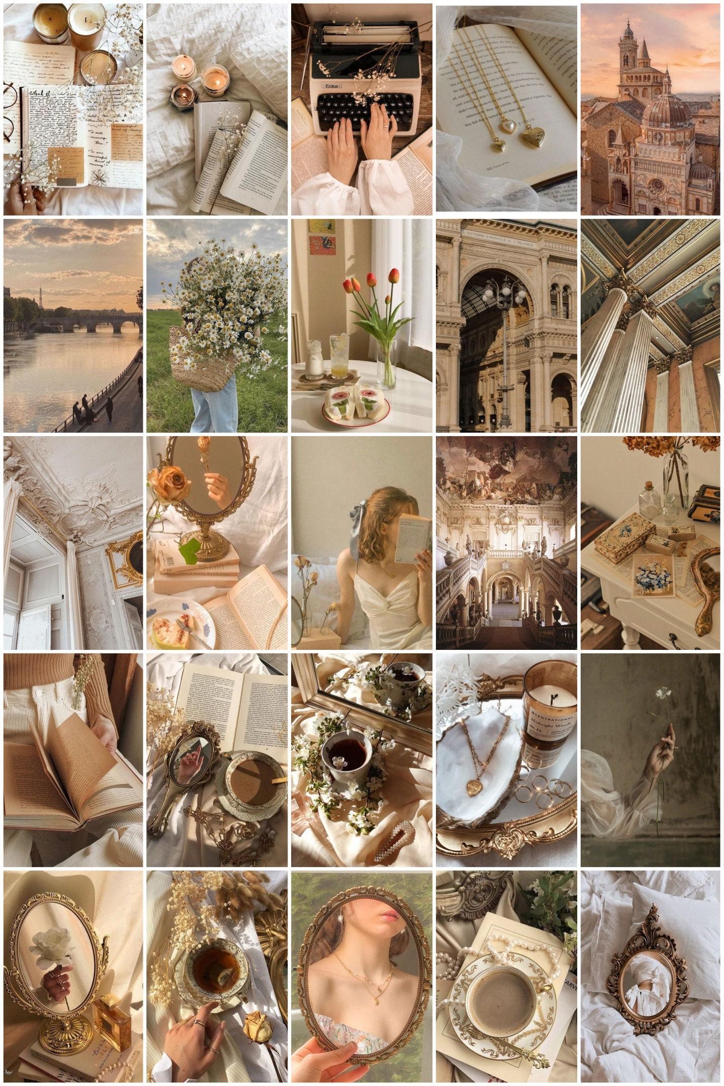 1430x2144 Light Academia Aesthetic Room Decor Photo Wall Collage Light