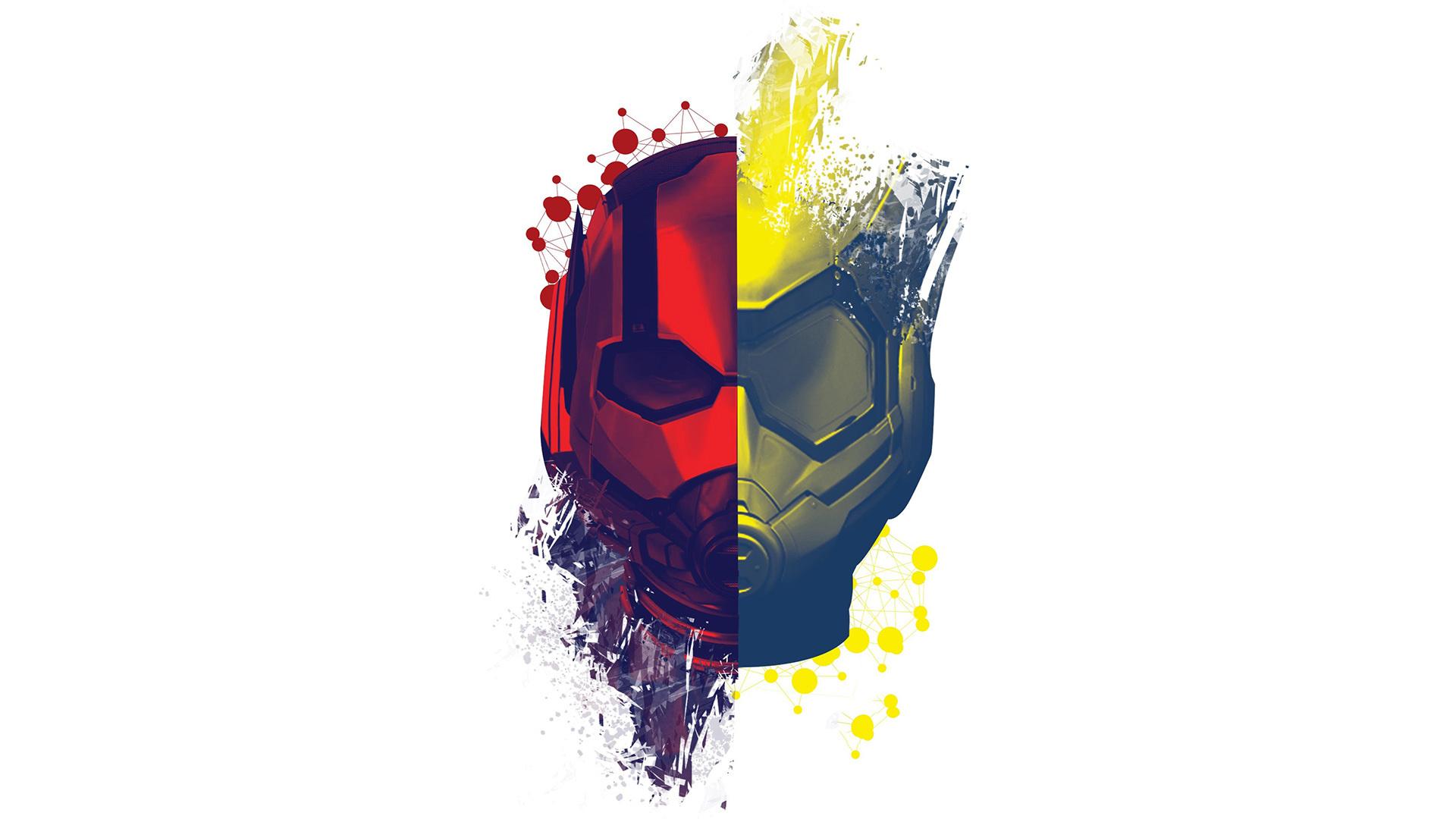 1920x1080 Ant Man And The Wasp, Movie, Helmets, Face Off, Poster Wallpaper, HD Image, Picture, Background, 752e15