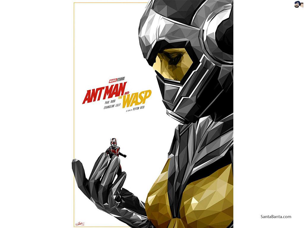 1024x768 Ant Man and the Wasp Movie Wallpaper