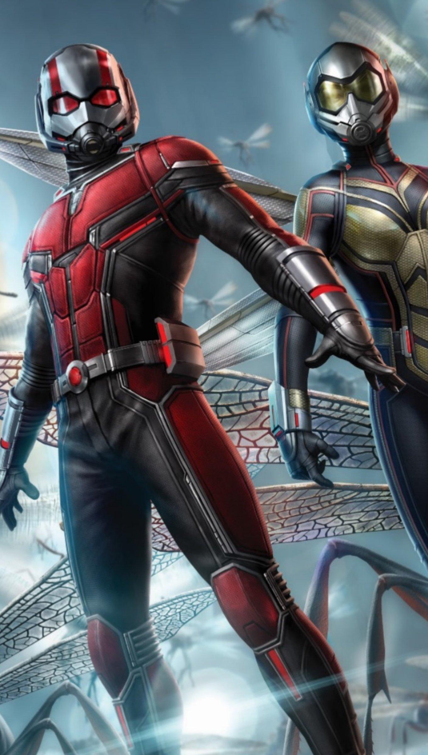 1360x2400 The wasp and Ant Man Wallpaper 4k Ultra HD