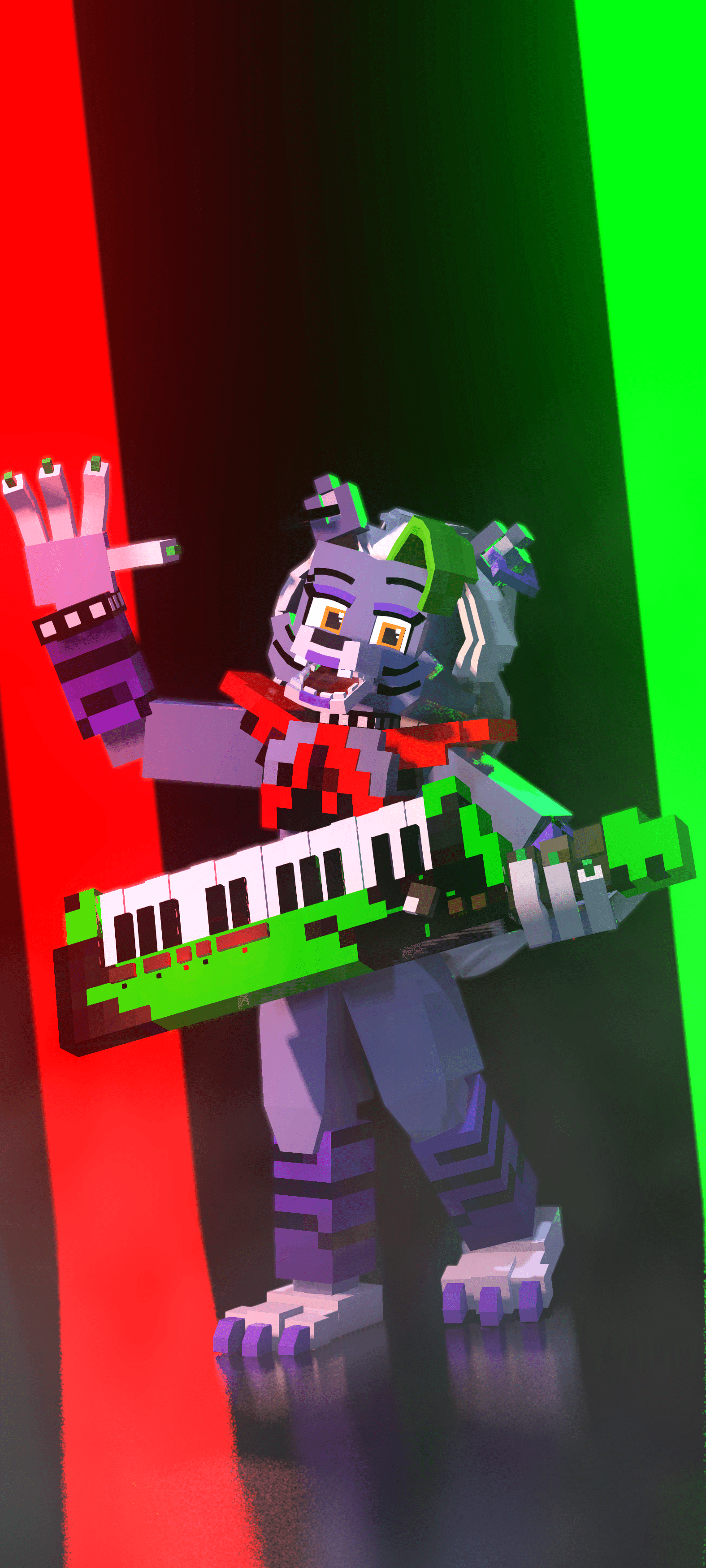 1575x3500 Glamrock Roxanne Wolf Fox Miner Edition. Five Nights At Freddy's Security Breach Render (4K Rez) And Art Imator Forums