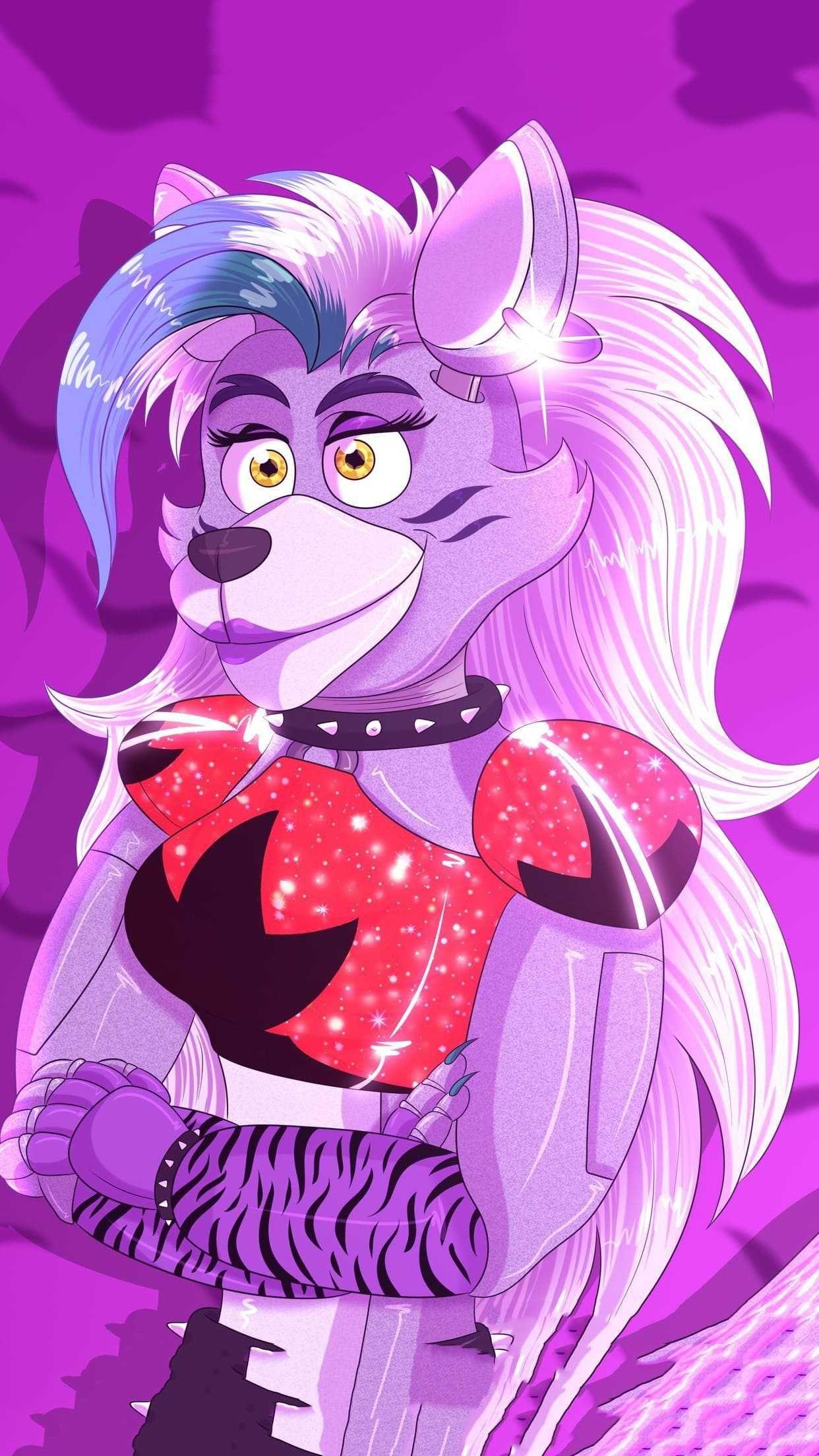 1242x2208 Wallpaper Roxanne Wolf Discover more Anime, Five Nights at Freddy's, Fnaf, FNAF Anime, FNAF Roxanne wallpaper.. Fnaf art, Wolf, Wolf wallpaper
