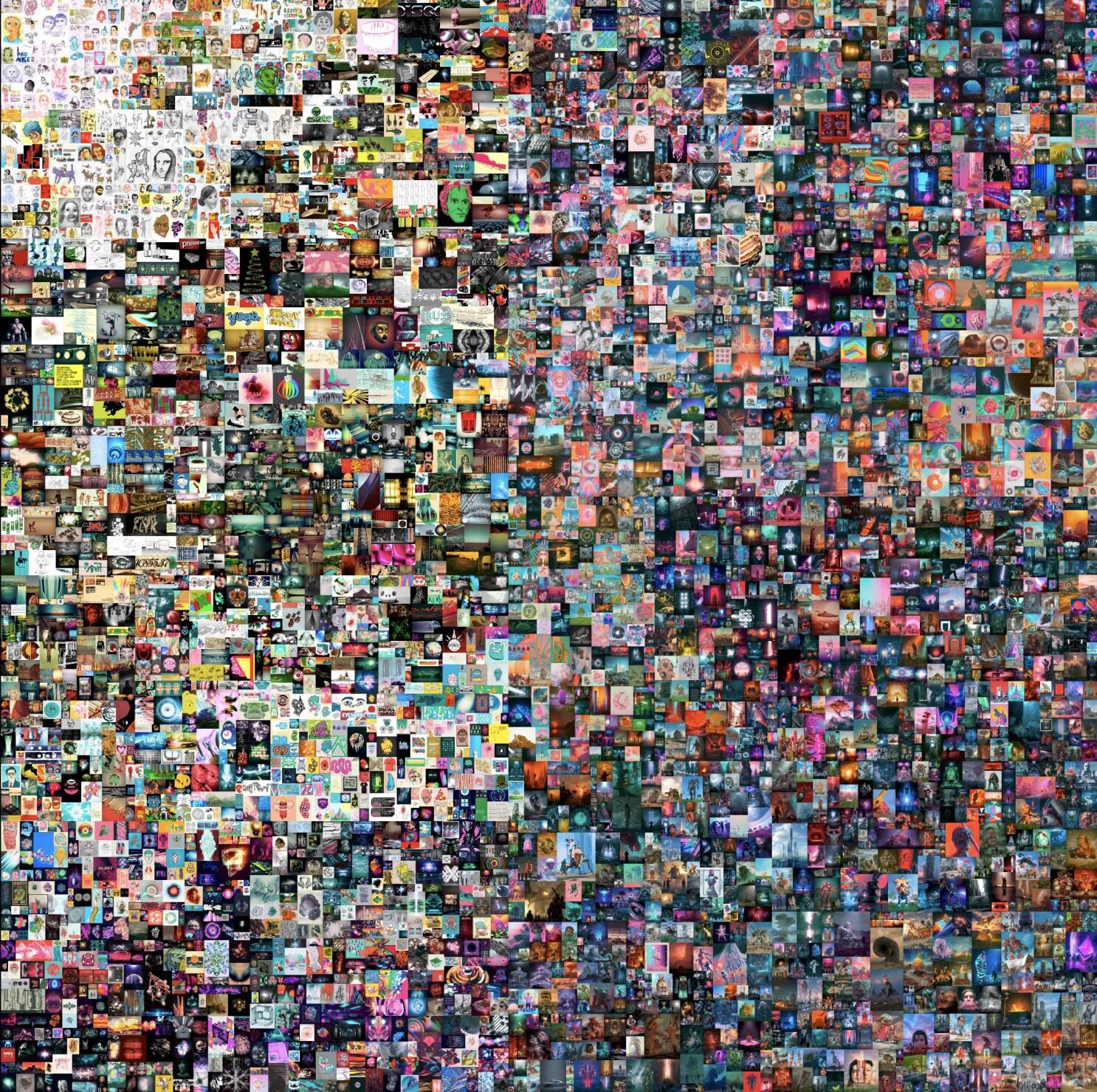 1486x1479 What are NFTs? Who is Beeple? A digital art craze explained Angeles Times