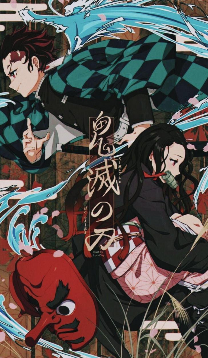 728x1250 Wallpaper HD: Demon, Slayer, iPhone, Wallpaper, Wallpaper