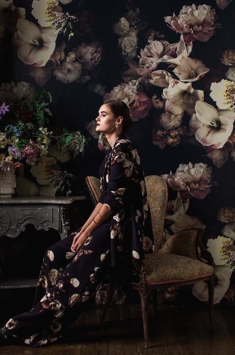 750x1133 Look We Love: Dark and Moody Fall Florals