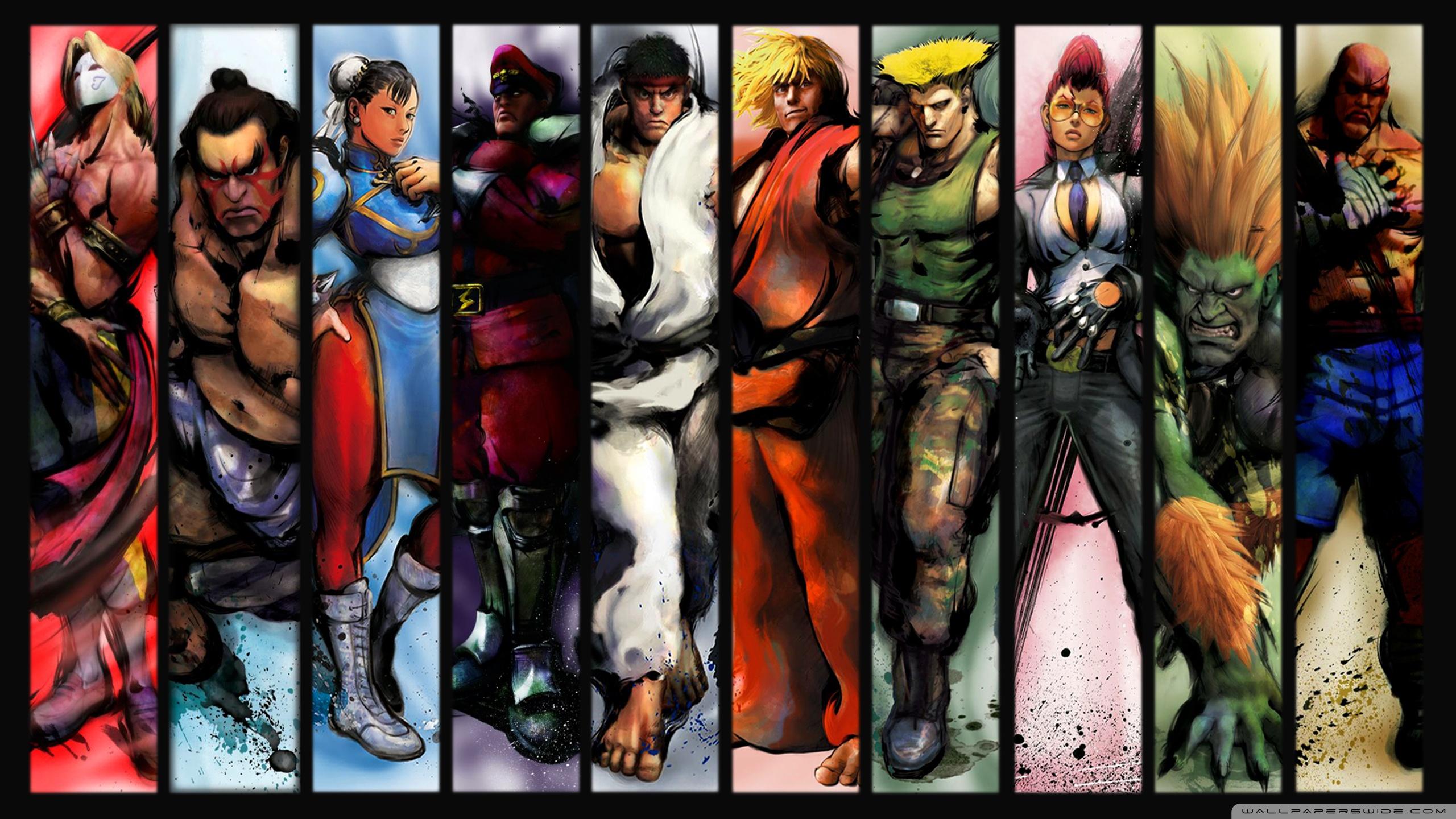 2560x1440 Street Fighter Characters Ultra HD Desktop Background Wallpaper for 4K UHD TV : Tablet