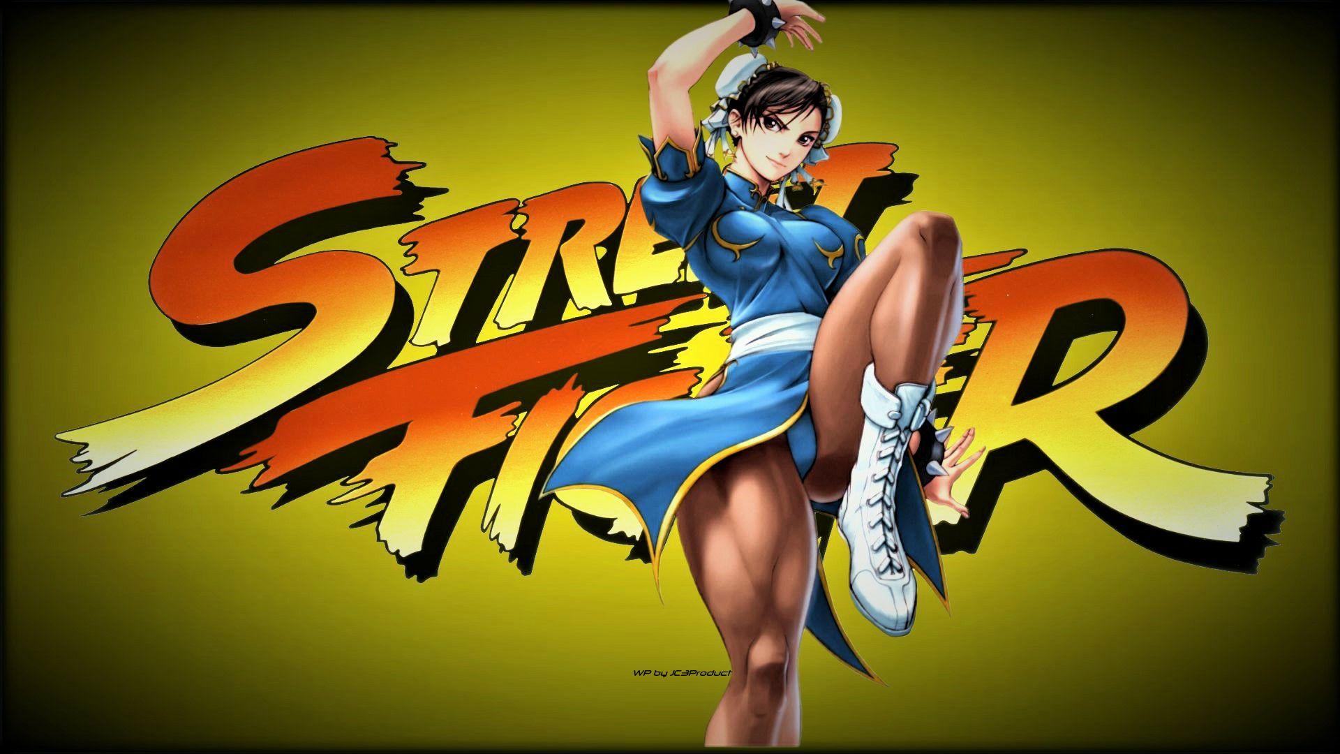 1920x1080 Chun Li Kick 2 Fighter Wallpaper