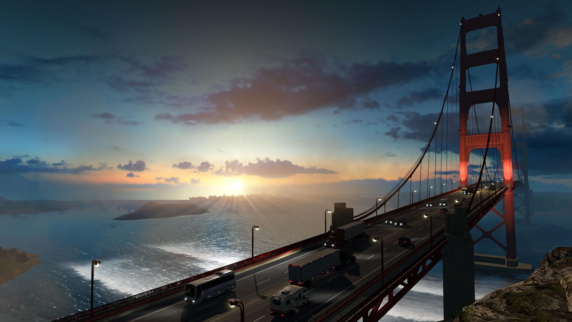 1920x1080 American Truck Simulator trailer takes us on a leisurely tour