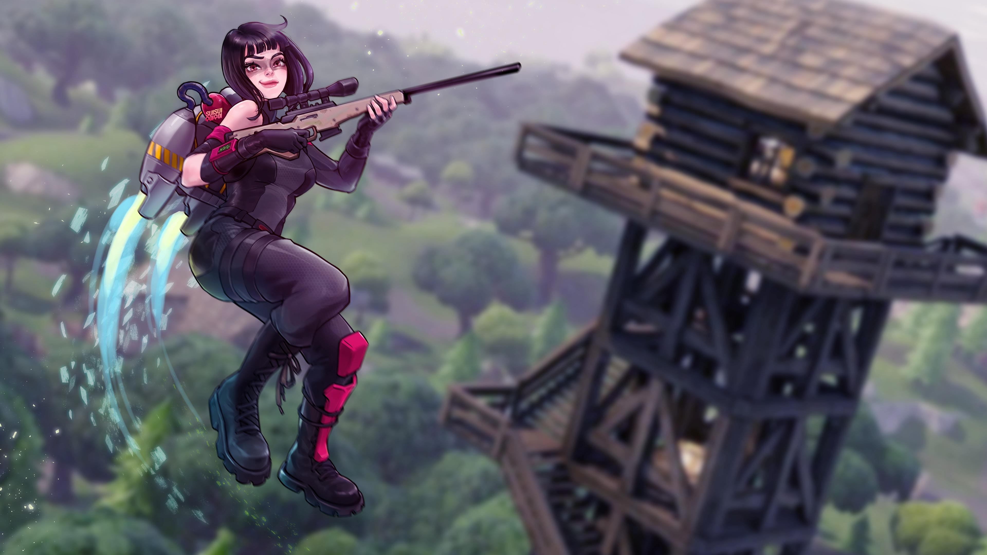 3840x2160 Shadow Ops Jetpack Fortnite Battle Royale 4K