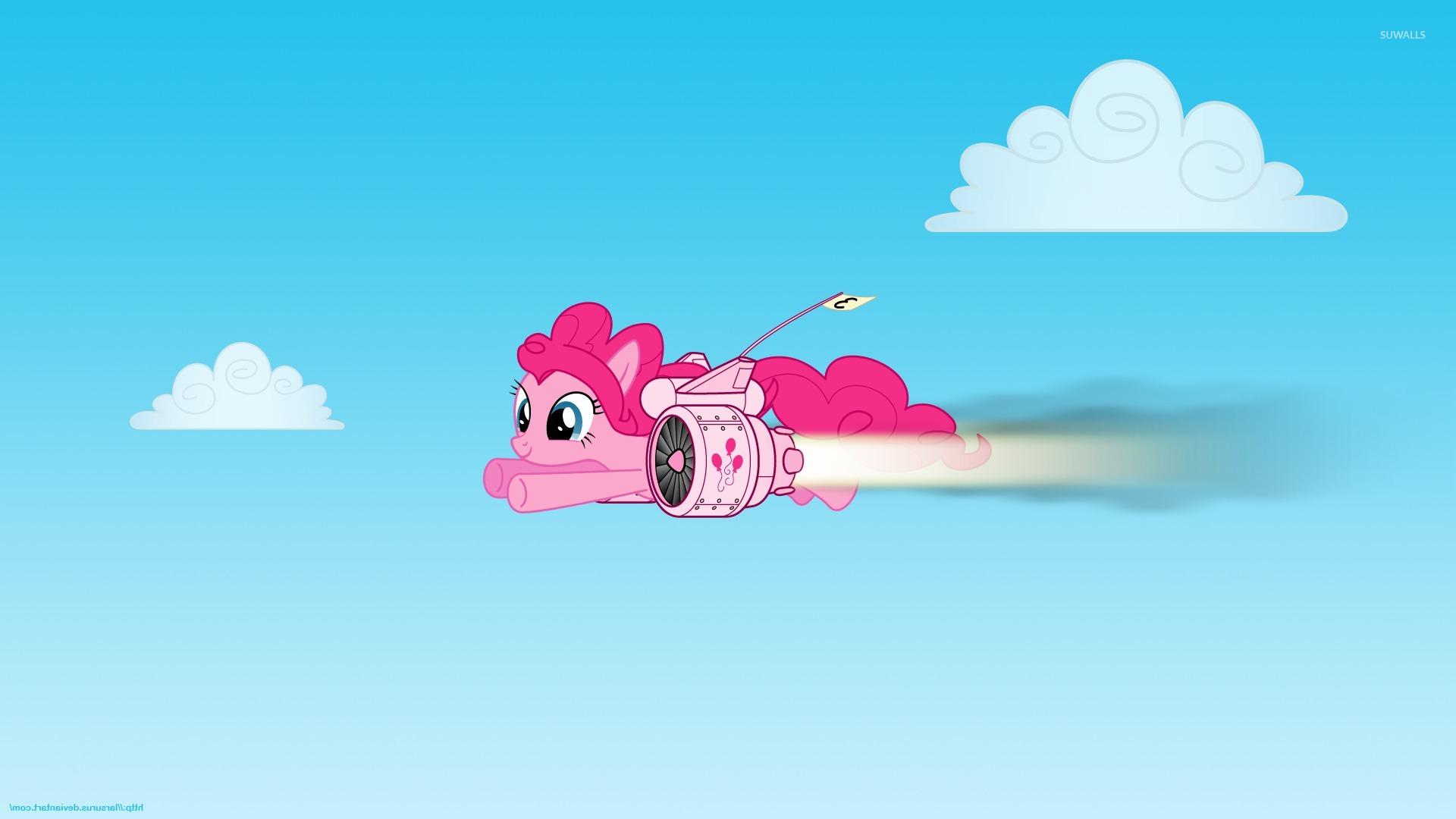 1920x1080 Pinkie Pie with a jet pack Little Pony wallpaper wallpaper