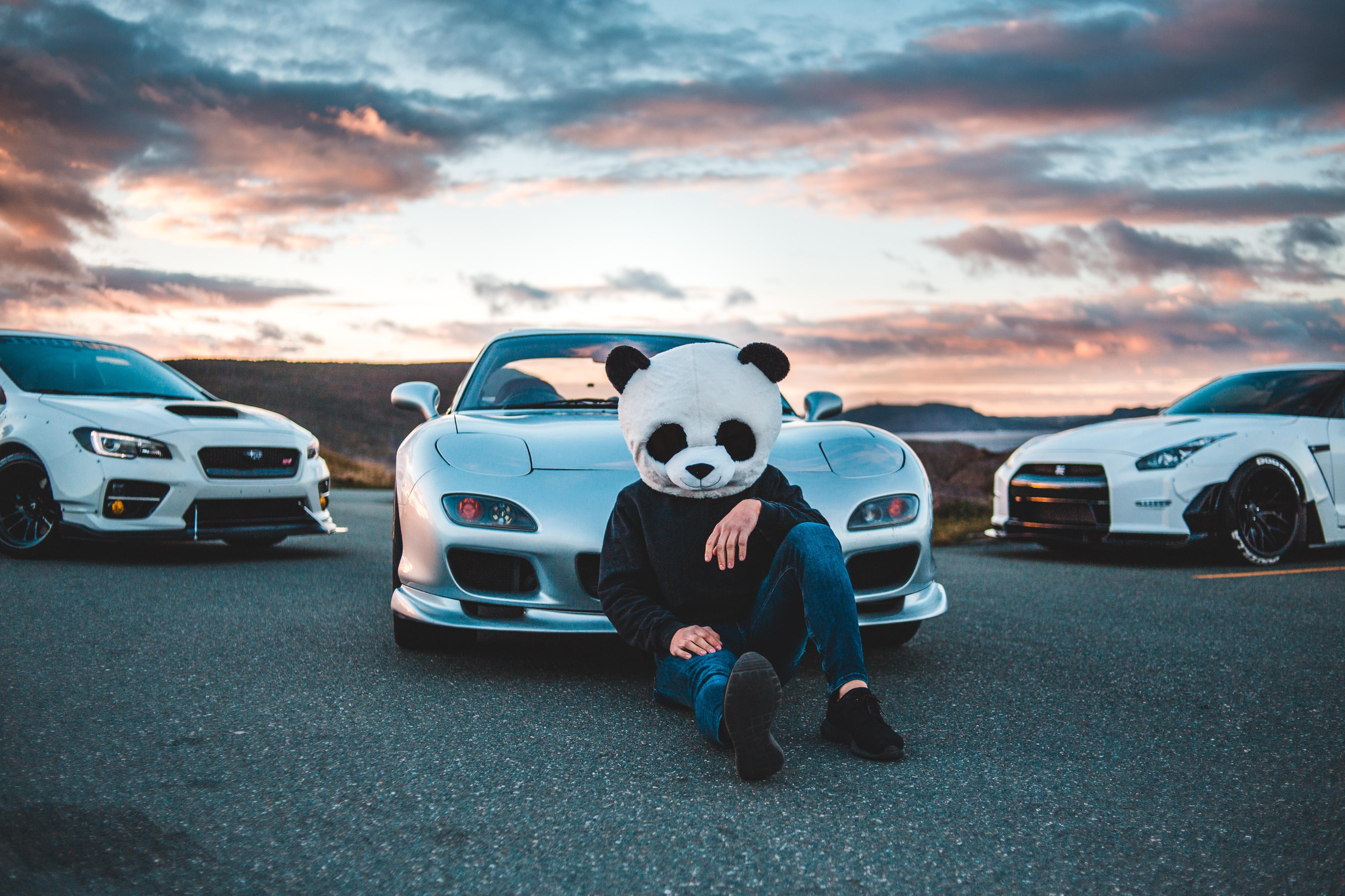 5154x3436 Wallpaper 4k Panda Boy With Cars 4k Wallpaper